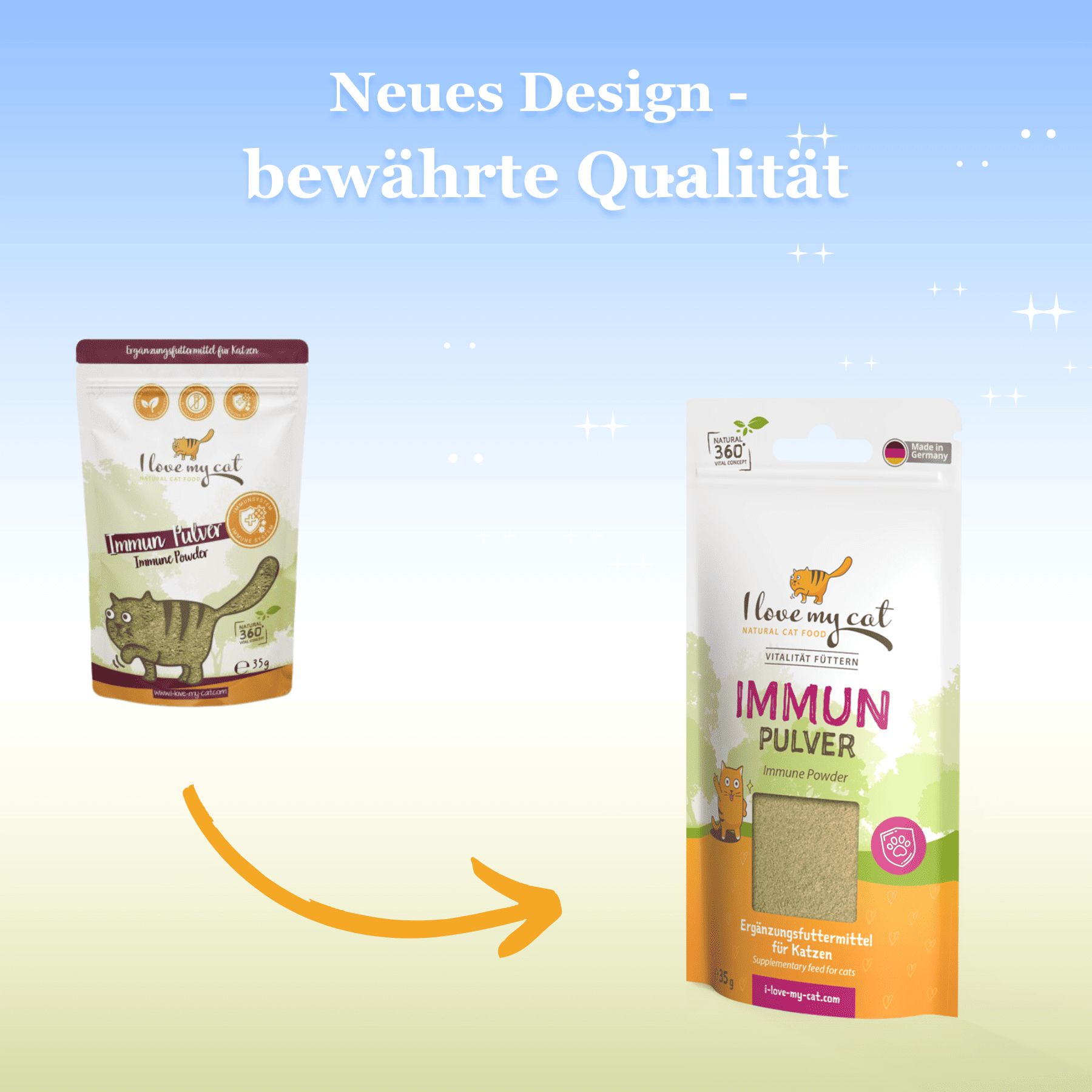 I love my cat Nahrungsergänzung für Katzen - Immun Pulver