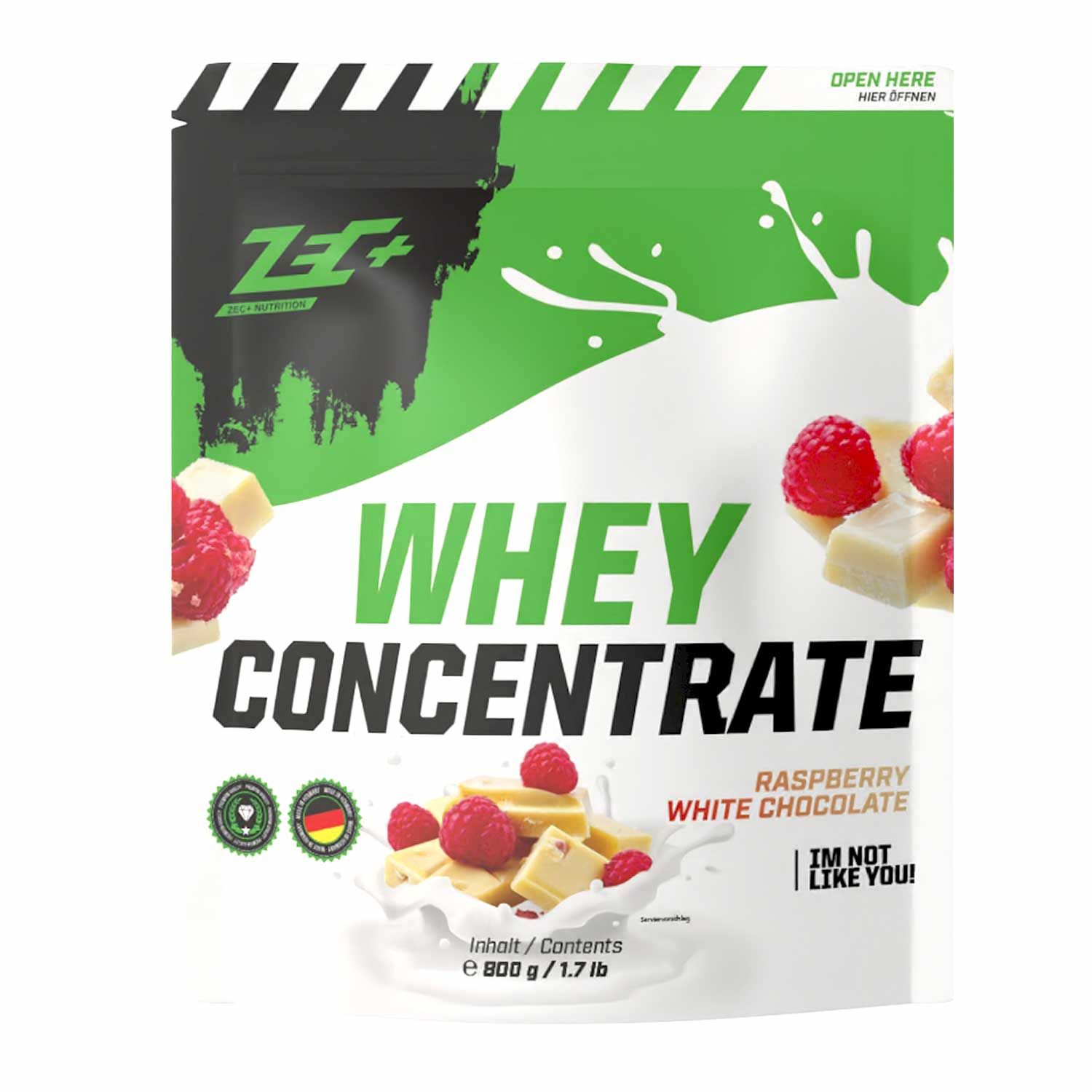 ZEC+ WHEY CONCENTRATE Himbeere-Weiße Schokolade