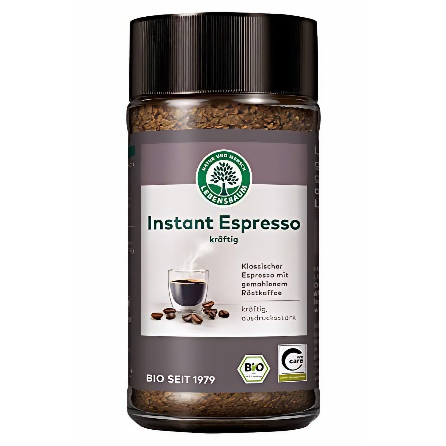 Lebensbaum Instant Espresso, Bio-Kaffee, klassischer Espresso, löslicher Bohnenkaffee
