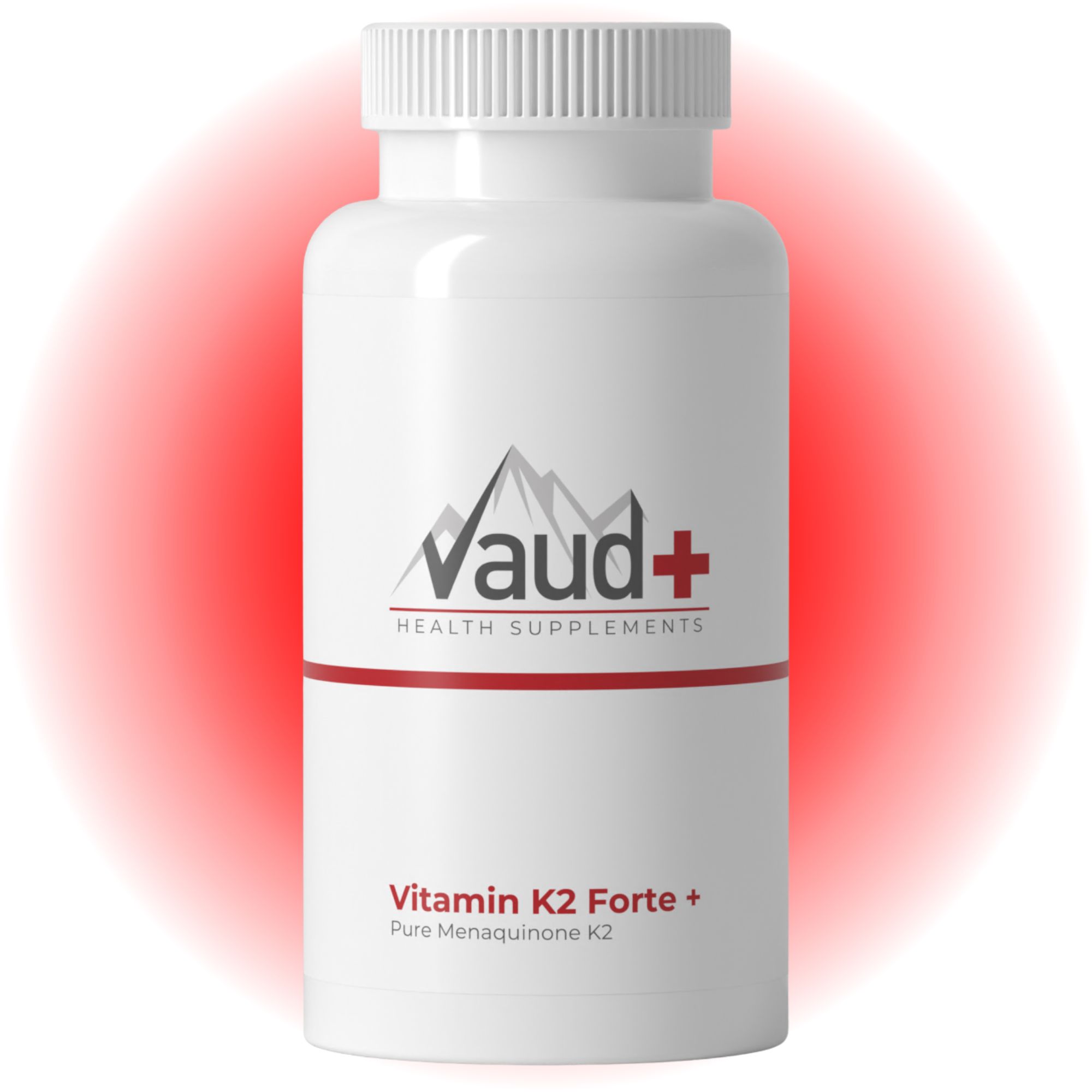 Vaud ® Vitamin K2 Forte | Vitamin K2 Kapseln | K2 MK7 hochdosiert 180 mcg für Knochen, Blutgerinnung