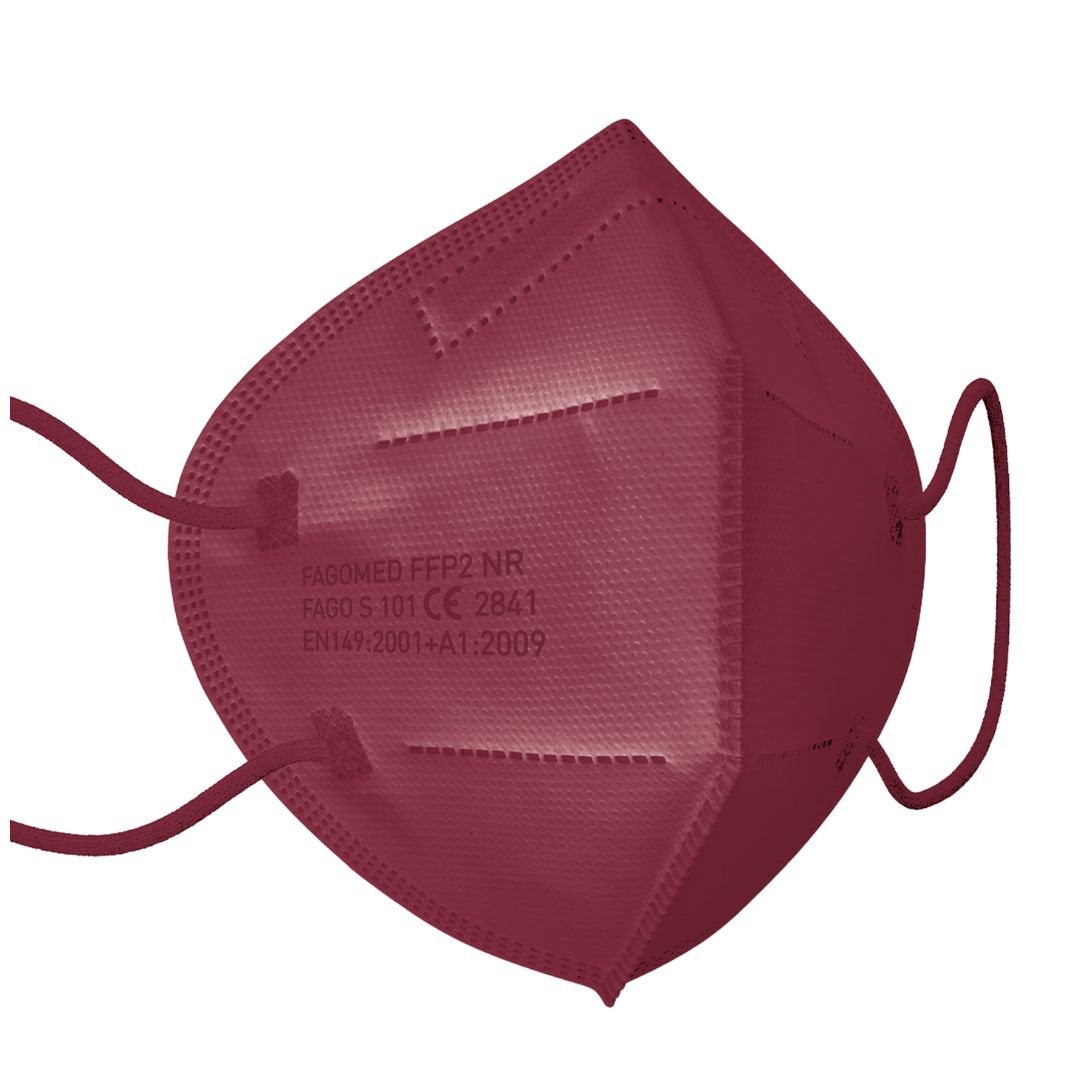FAMEX Medical I FFP2 Einweg I Weinrot