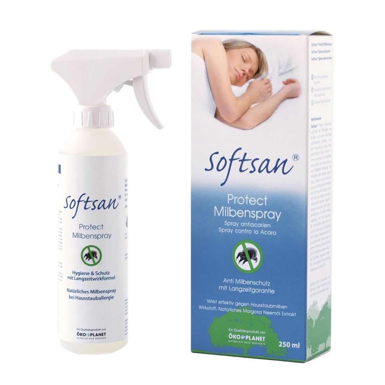 Softsan Milbenspray für Matratzen und Textilien - für Hausstaub-Allergiker