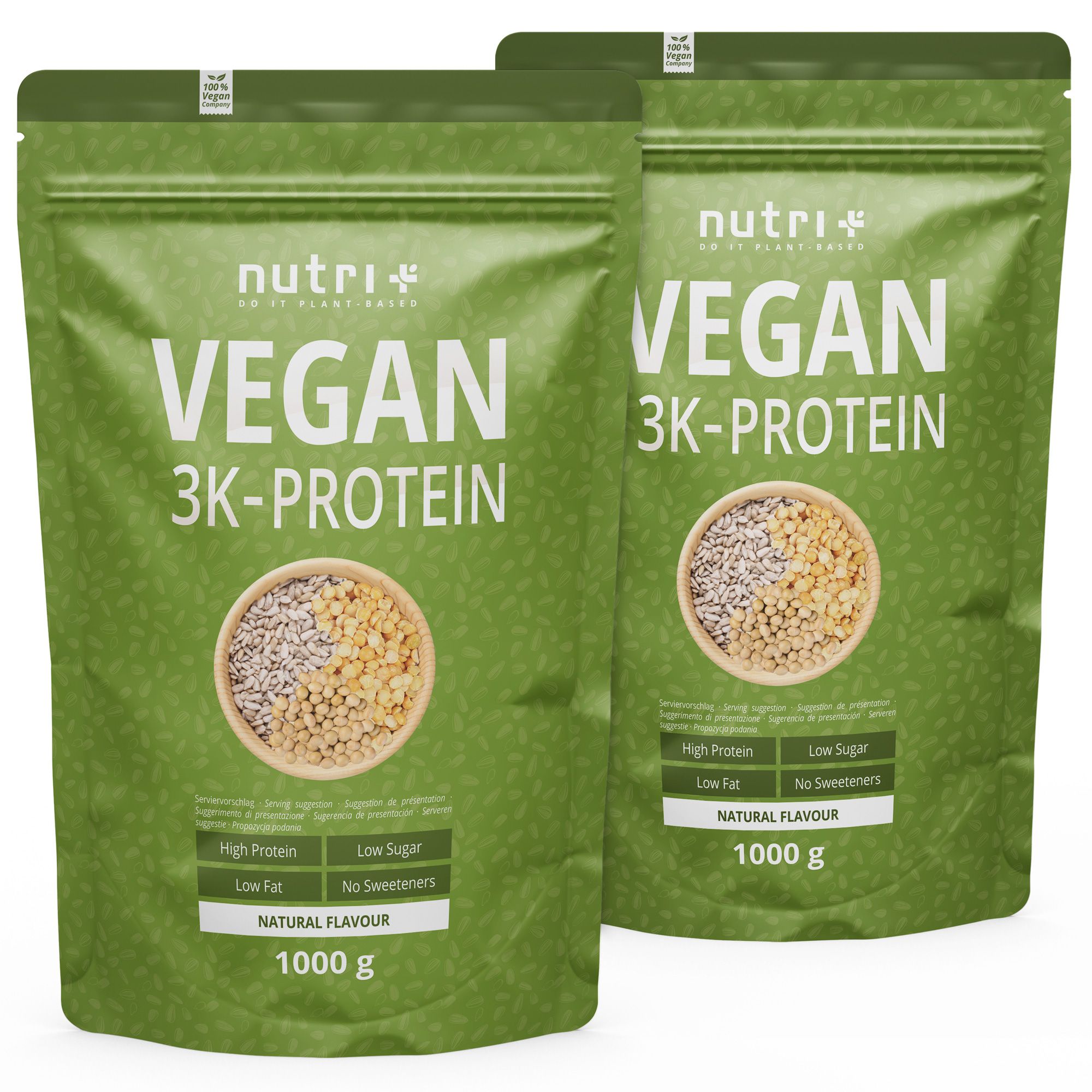 Nutri+ Veganes Proteinpulver 3K
