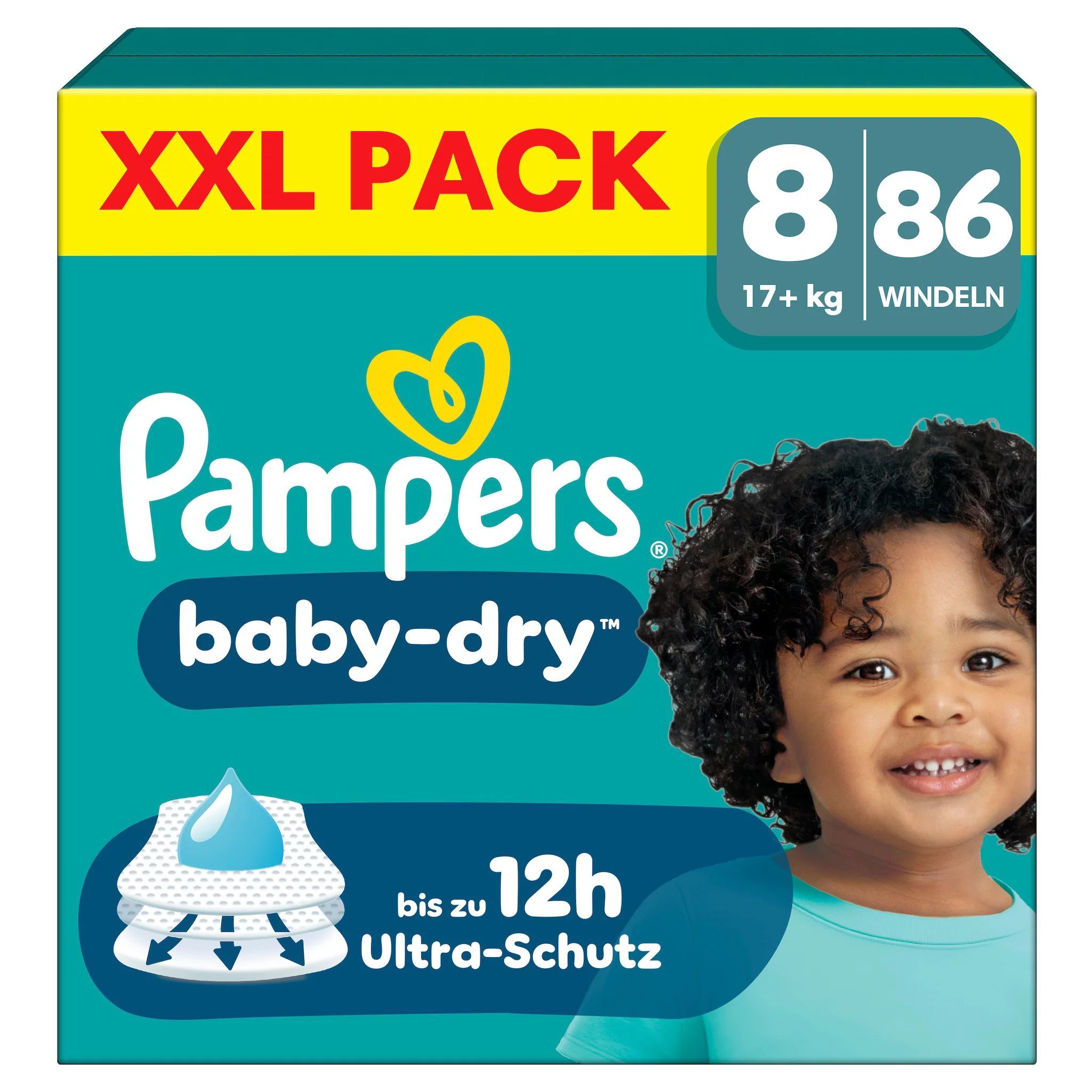 Pampers Baby Dry Gr.8 Extra Large 17+kg  Windeln XXL Pack