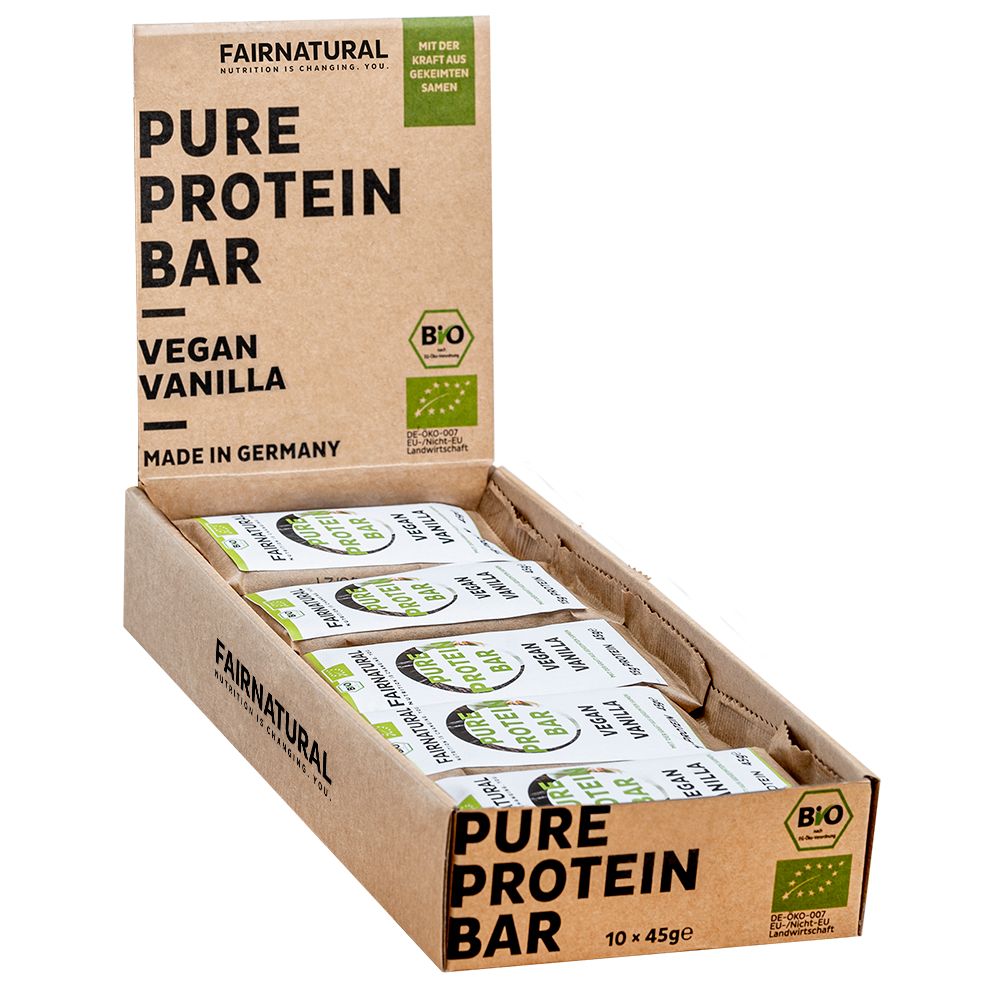 FAIRNATURAL Bio Vegane Proteinriegel