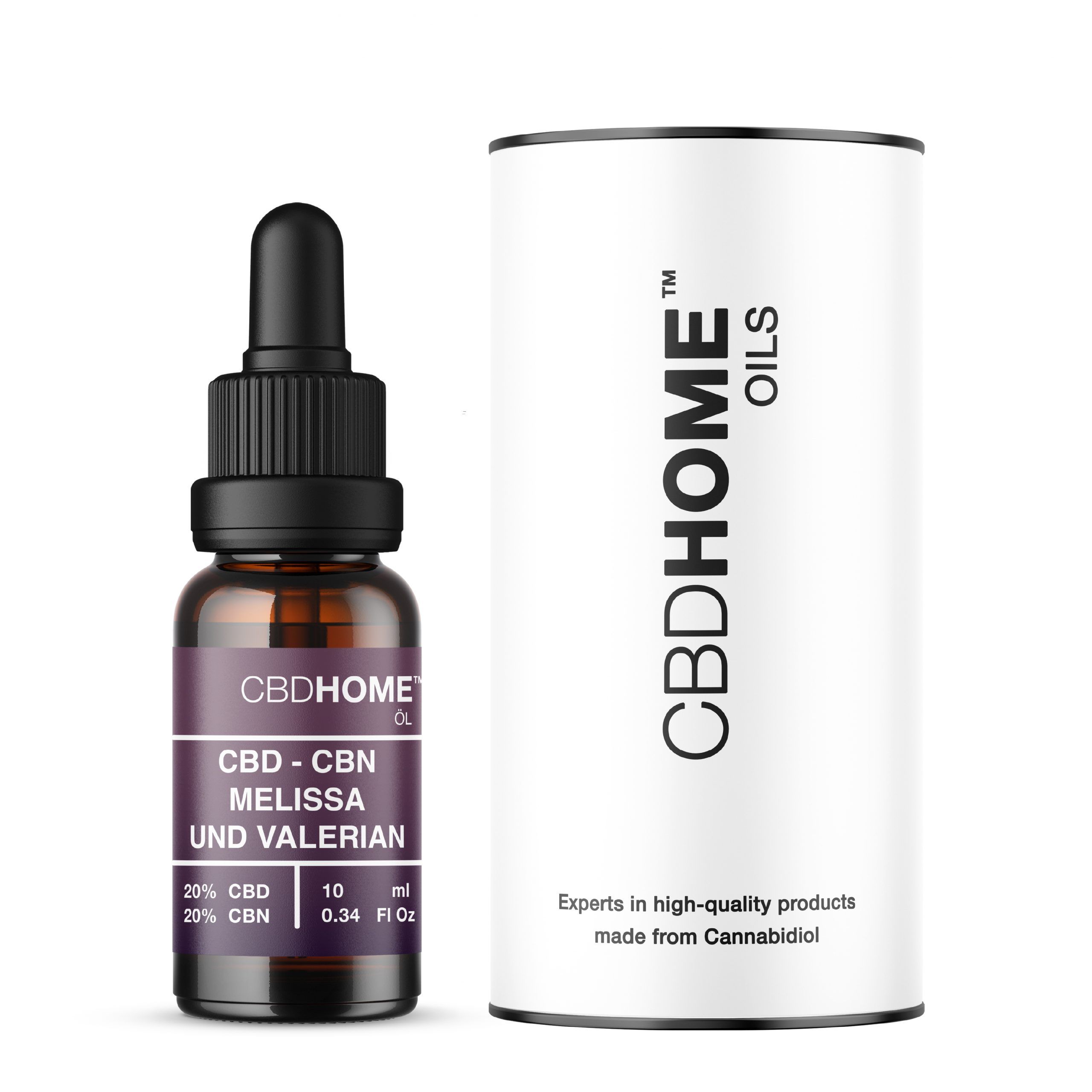 CBD HOME – CBD-Öl mit CBN, Melisse und Baldrian – 20 % CBD & 20 % CBN