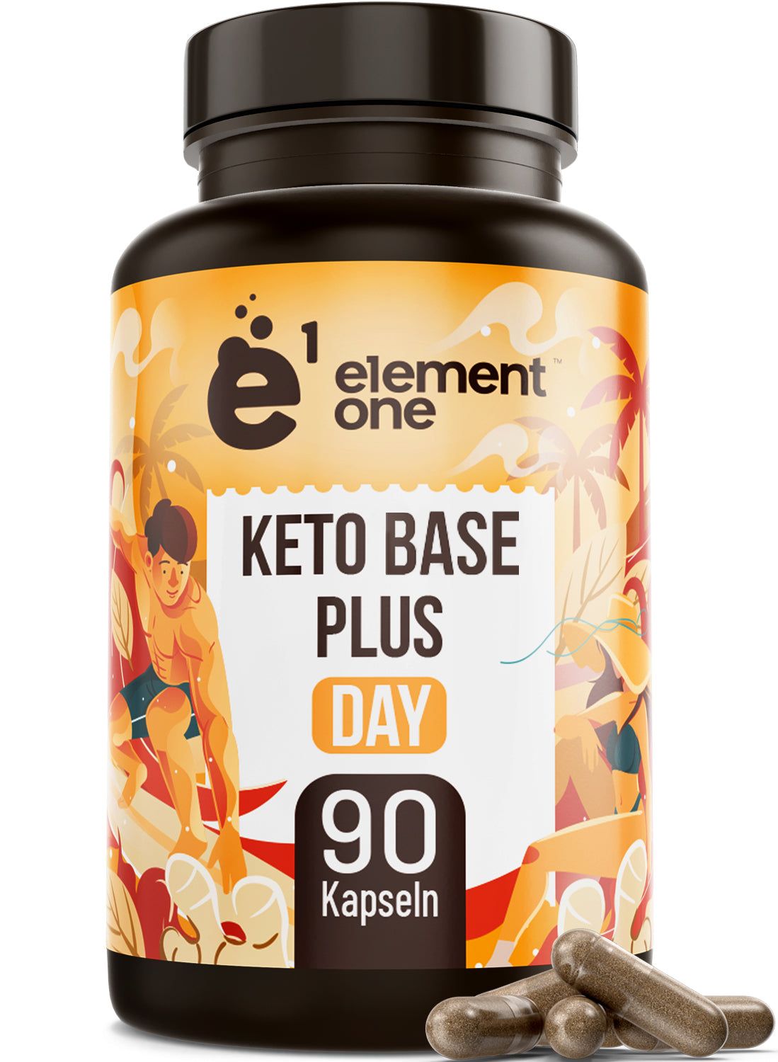 KETO DAY 90 Kapseln | ABNEHMEN Stoffwechsel Booster hochdosiert Element One
