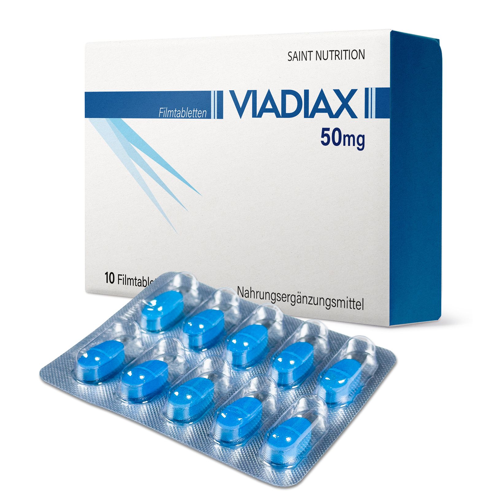 Viadiax® Filmtabletten 50mg für den aktiven Mann | Potenz Mittel Alternative