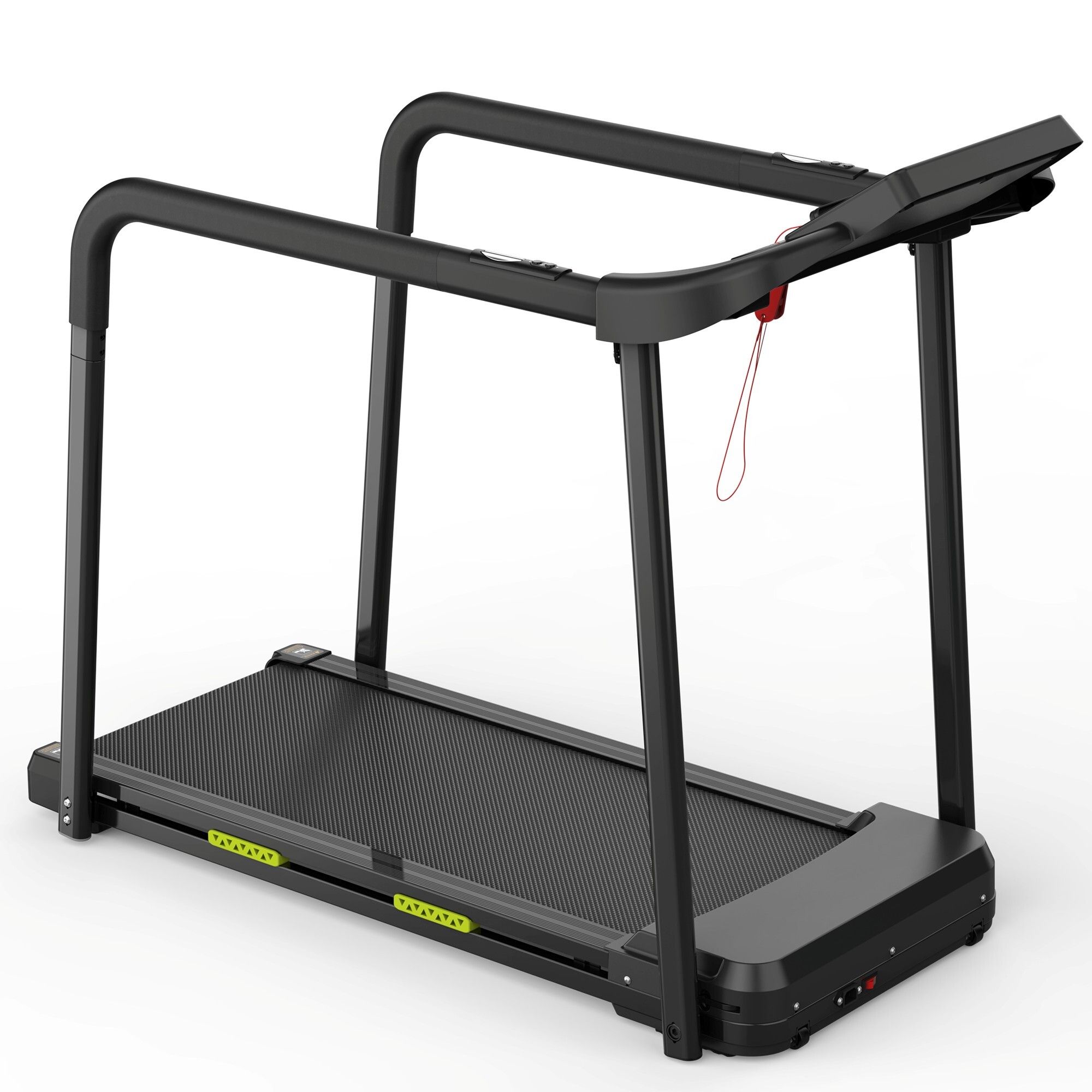 Laufband mit Lauffläche für Senioren, großes LCD-Display, langer Handlauf für mehr Stabilität
