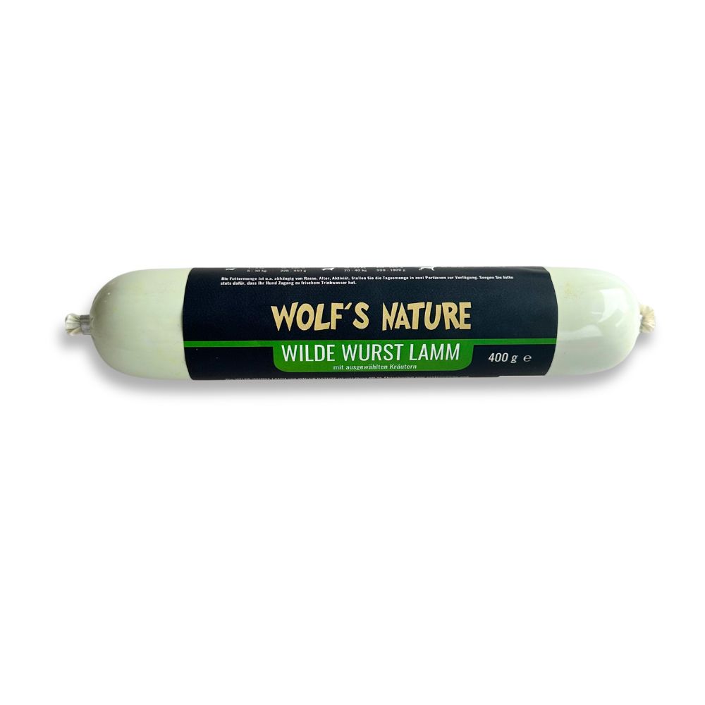 Wolf´s Nature ® Wilde Wurst Lamm für Hunde