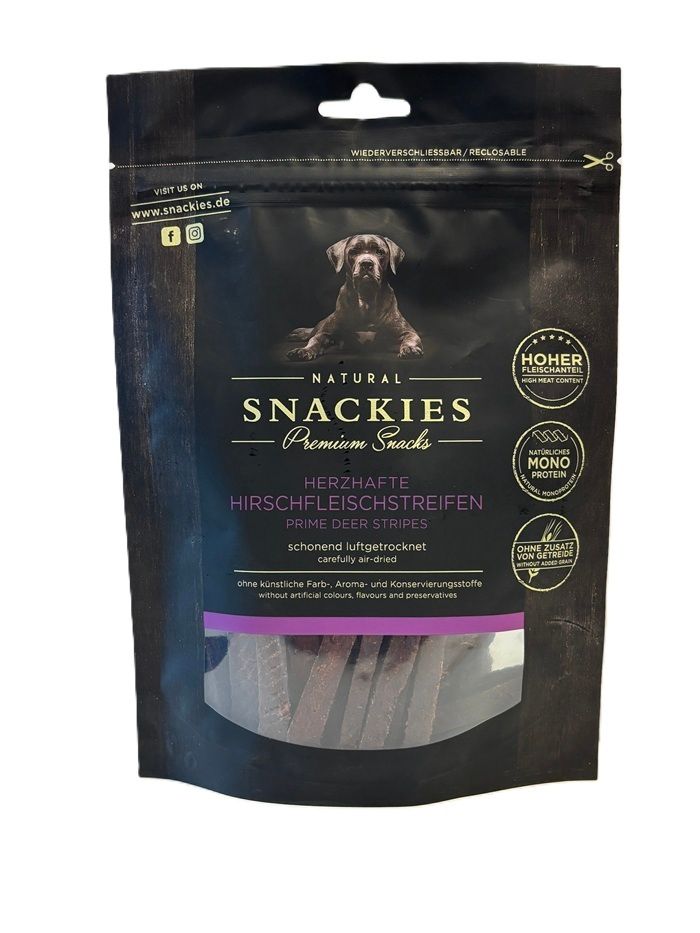 Snackies Herzhafte Hirschfleischstreifen