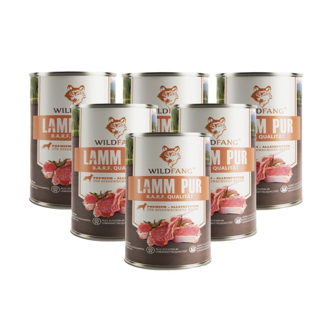 Nassfutter Lamm pur - BARF Qualität