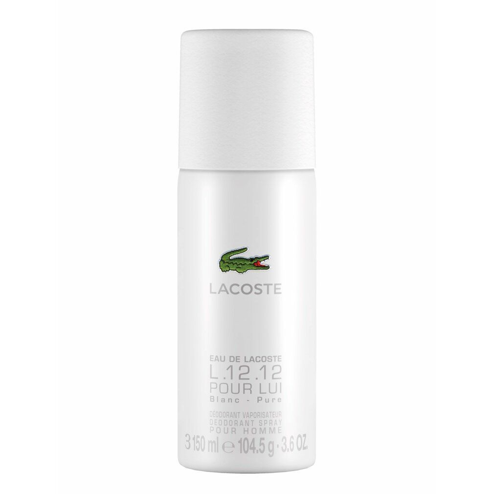 Lacoste Eau de Lacoste L.12.12 Blanc Deodorant Spray 150 ml für Männer