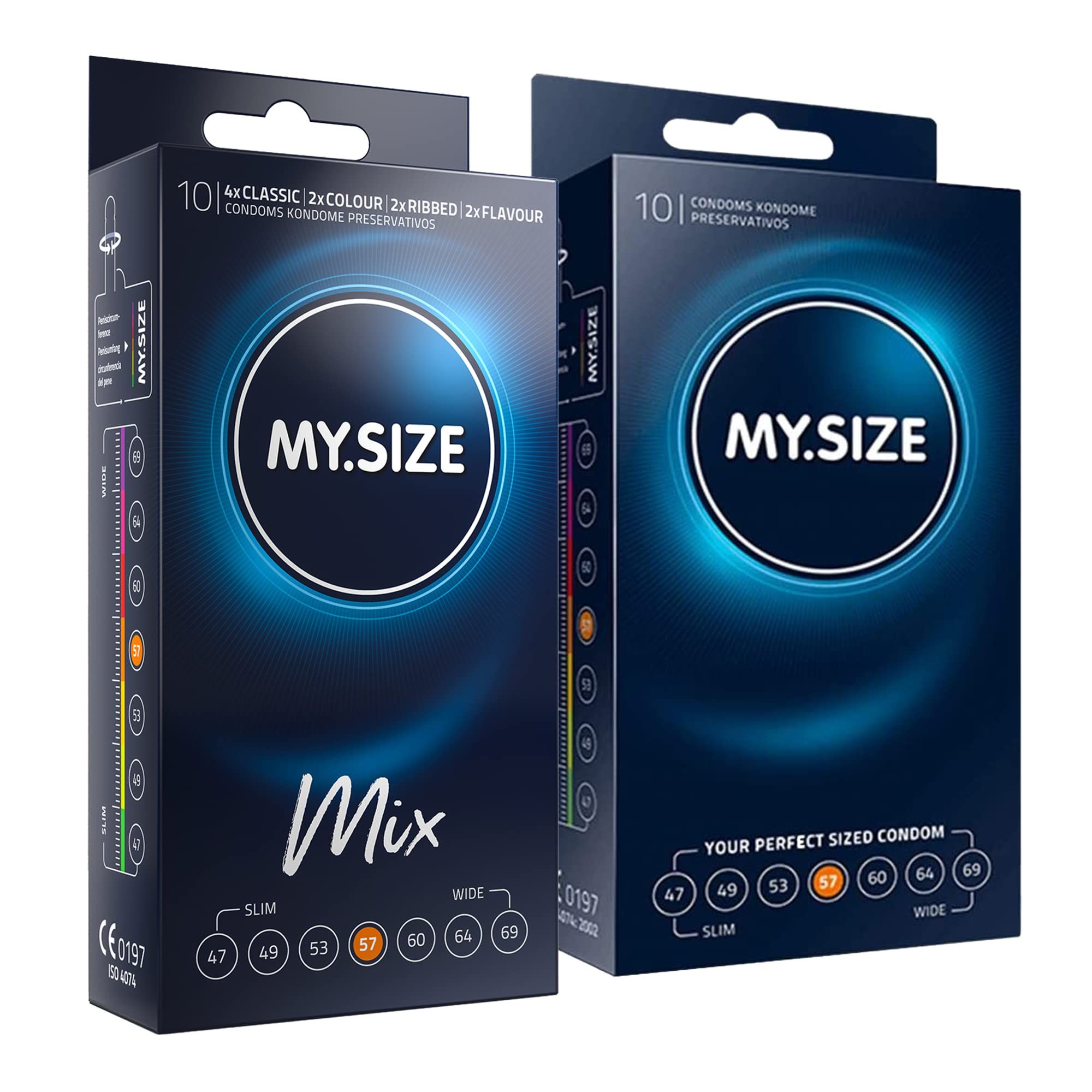 MY.SIZE Mix Kondom Set Größe 4 57mm