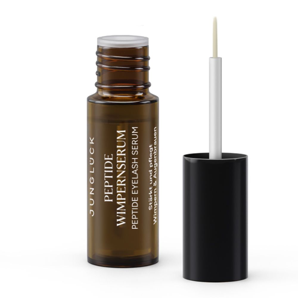 JUNGLÜCK Peptide Wimpernserum - Für lange und dichte Wimpern & schöne Augenbrauen, ohne Hormone