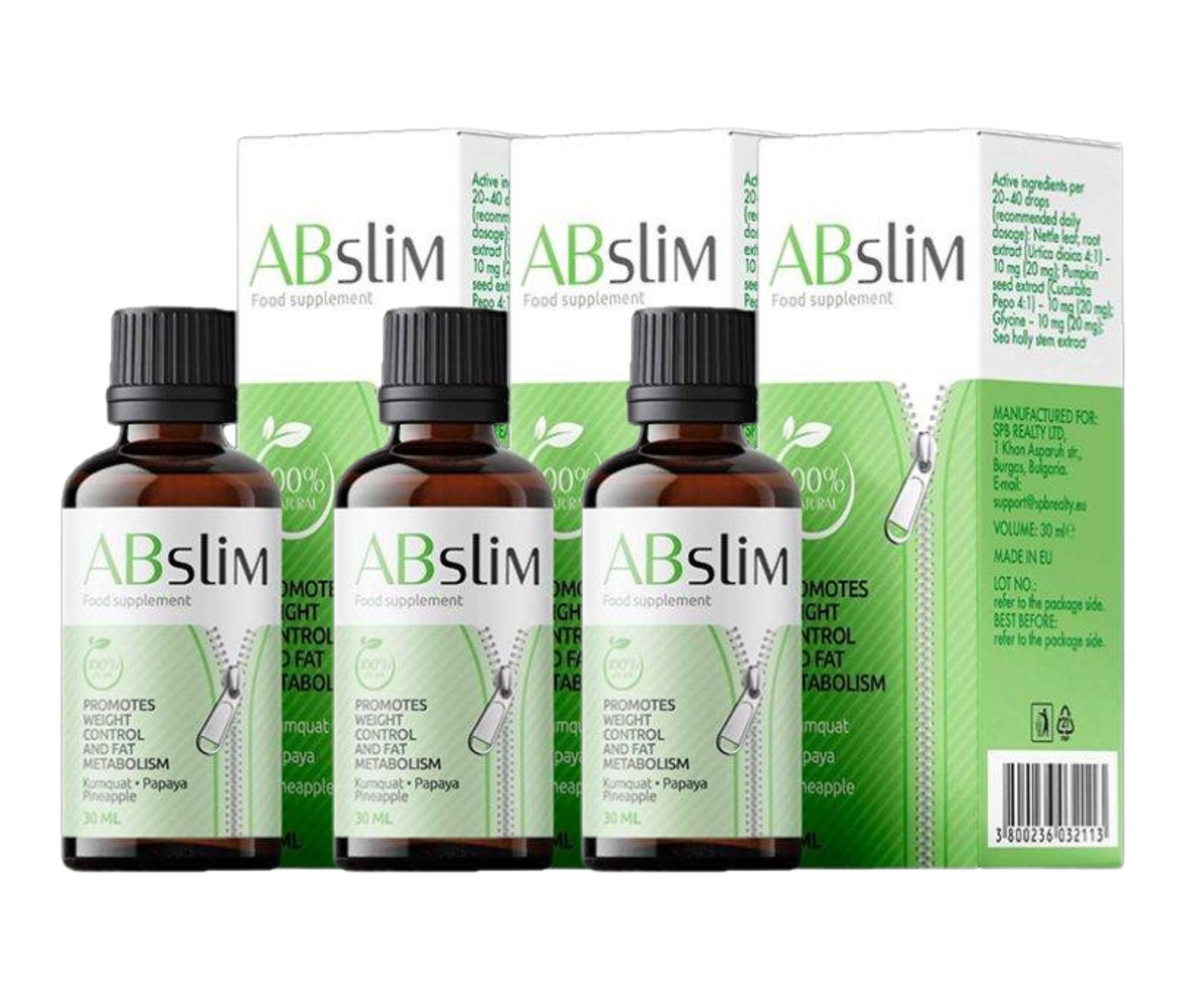 Abslim Tropfen, Nahrungsergänzungsmittel, AB Slim