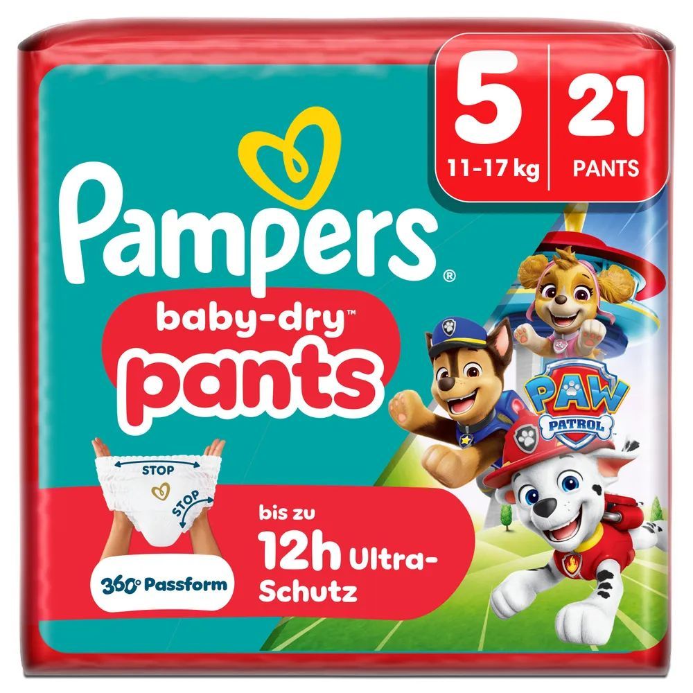 Pampers Baby Dry Pants Gr.5 Junior 11-17kg  Paw Patrol Windeln Single Pack