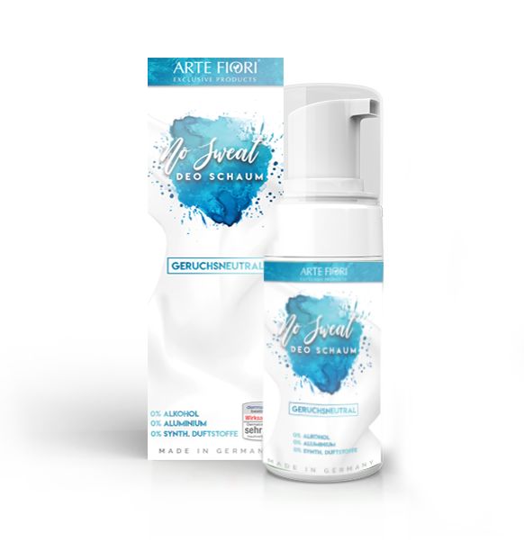 ARTE FIORI® No Sweat Panthenol DEO Schaum Sensetiv für Allergiker ohne Alkohol & Aluminium