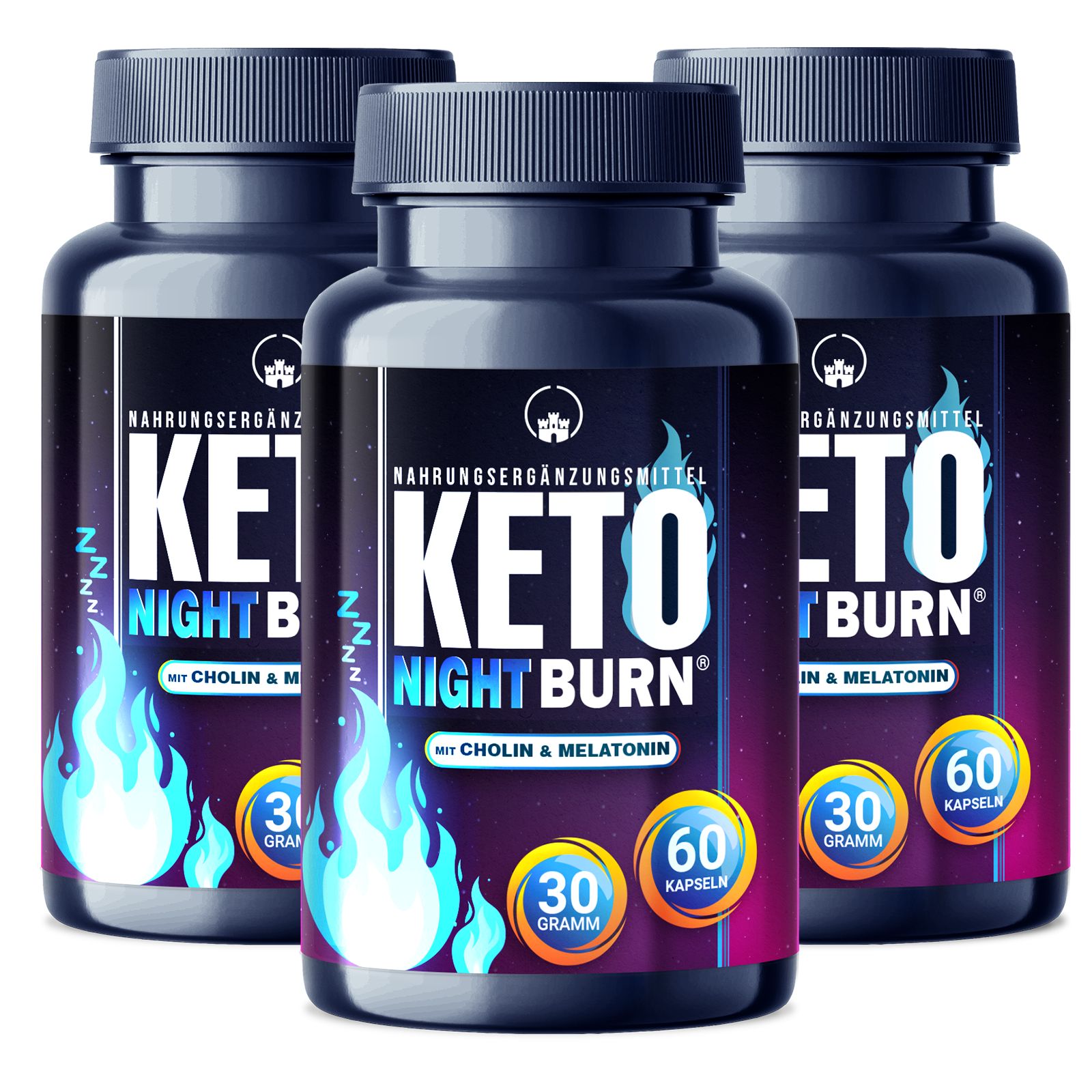 Saint Nutrition® KETO NIGHT BURN mit Melatonin | Ergänzung für Ihre Diät & Ziele beim Abnehmen