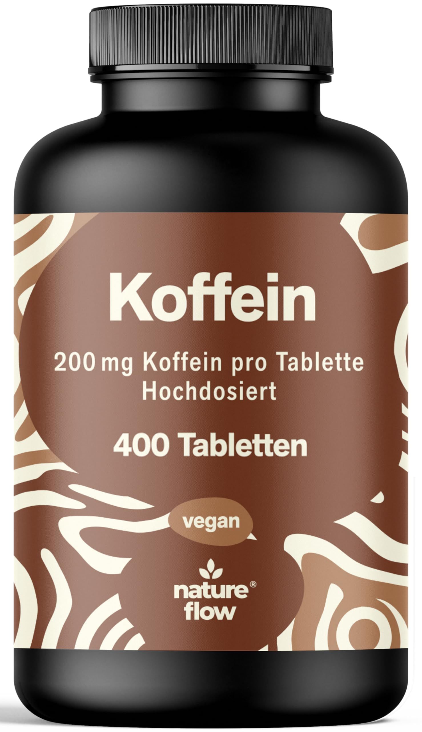 Koffein Hochdosiert - 400 Tabletten - 13 Monate Vorrat - Nature Flow®