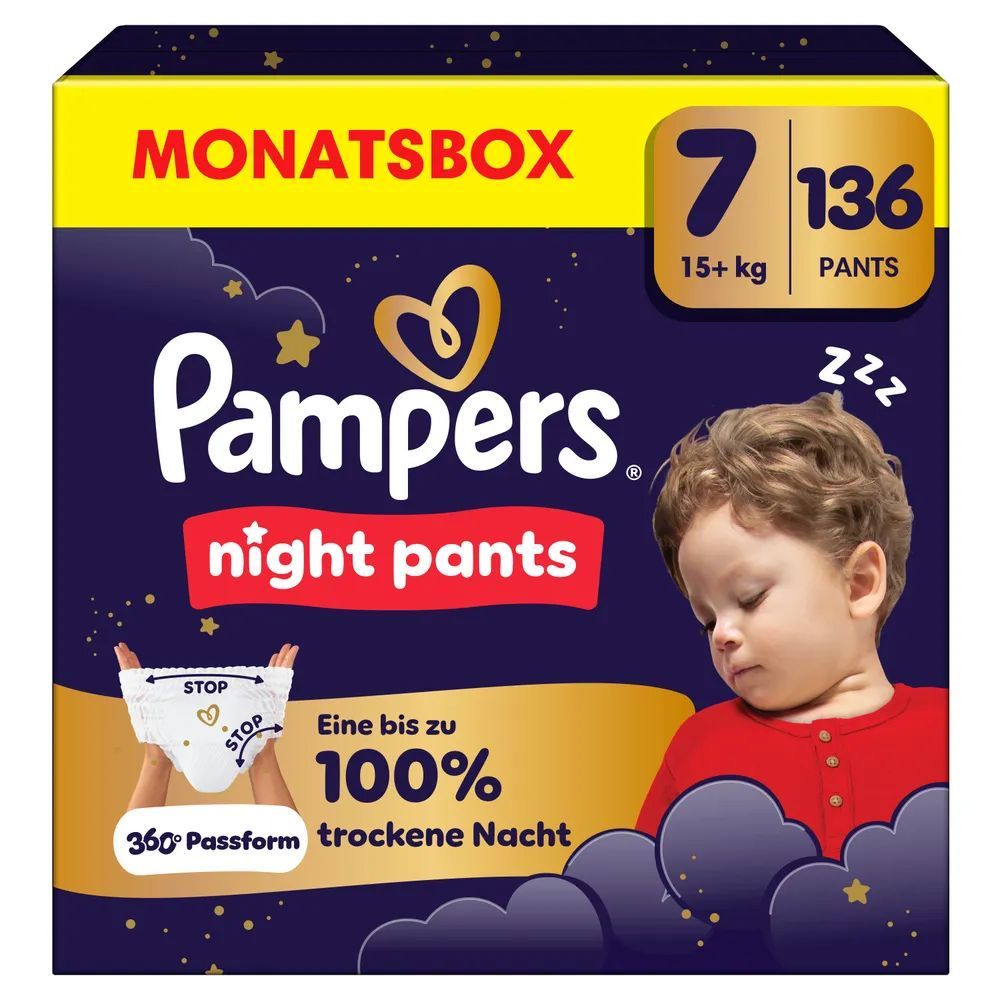 Pampers Night Pants Gr.7  Windeln Monatsbox
