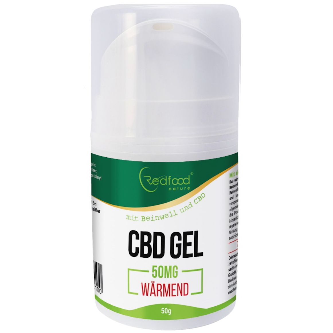 Redfood® Cannabis CBD Gel wärmend