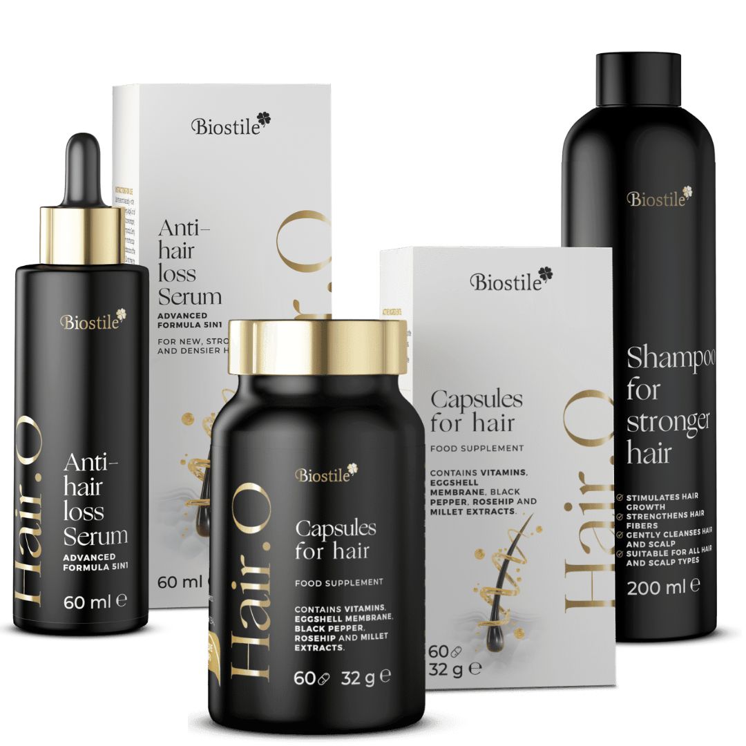 Biostile Hairo.O Set – Komplettlösung gegen Haarausfall für Männer & Frauen