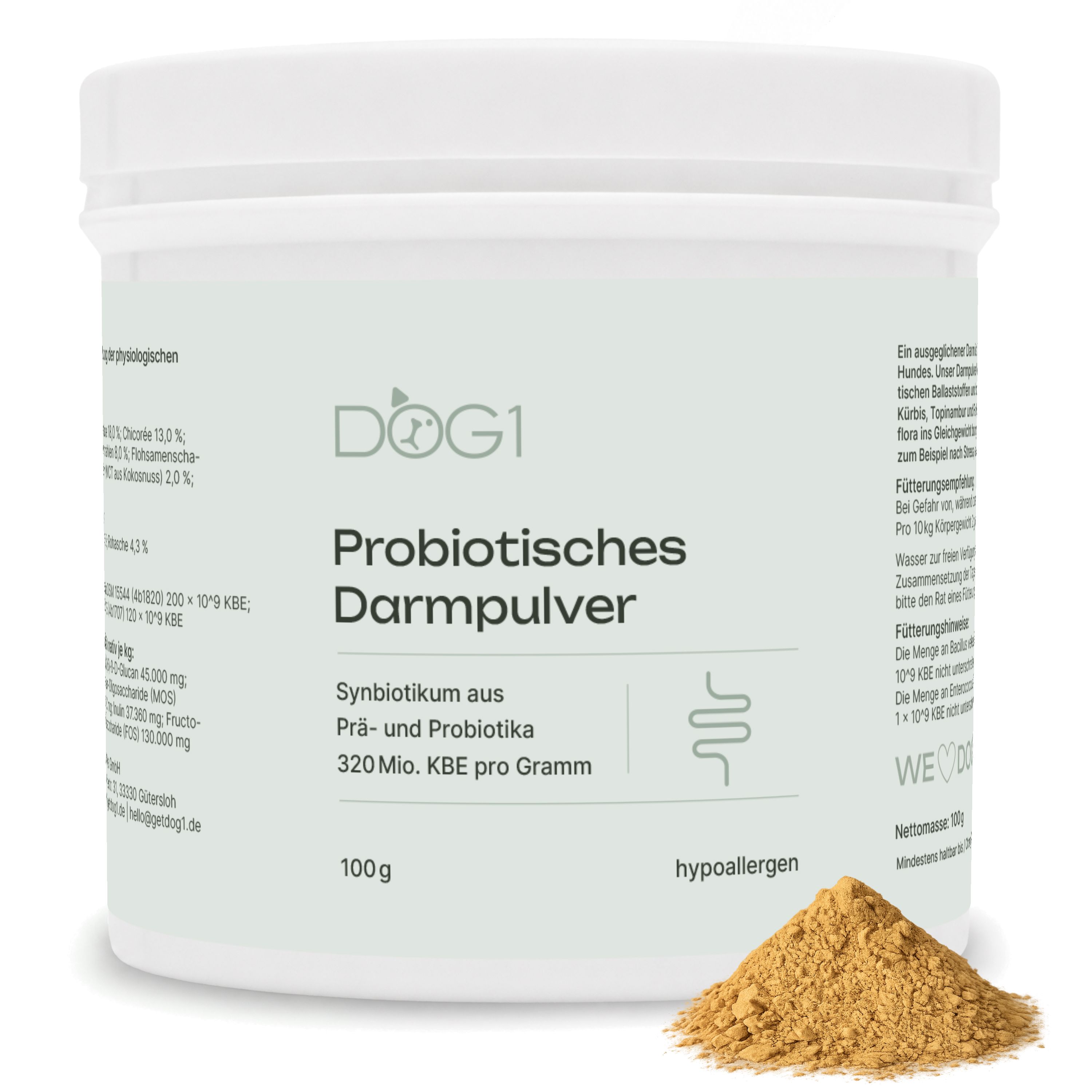 DOG1 Probiotisches Darmpulver für Hunde