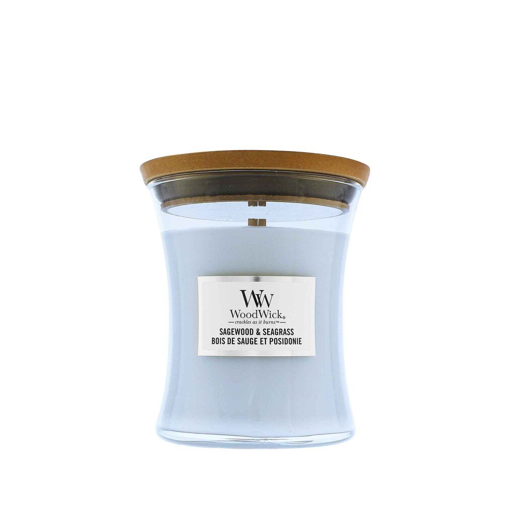 WoodWick Sagewood & Seagrass Duftkerze mit Docht