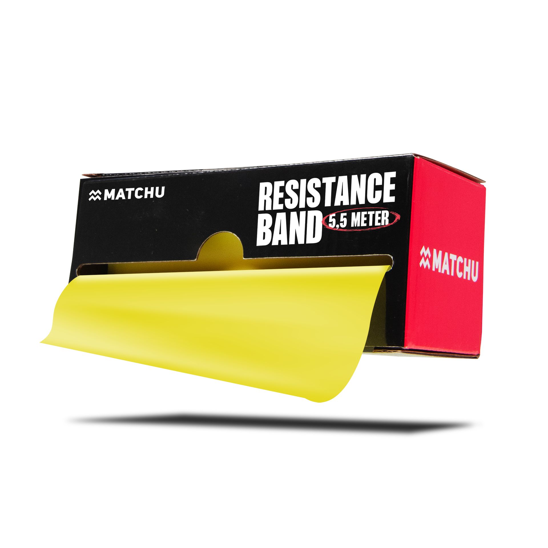 Matchu Sports - Fitnessband Rolle - 5,5 Meter - Widerstandsband - Resistance Band