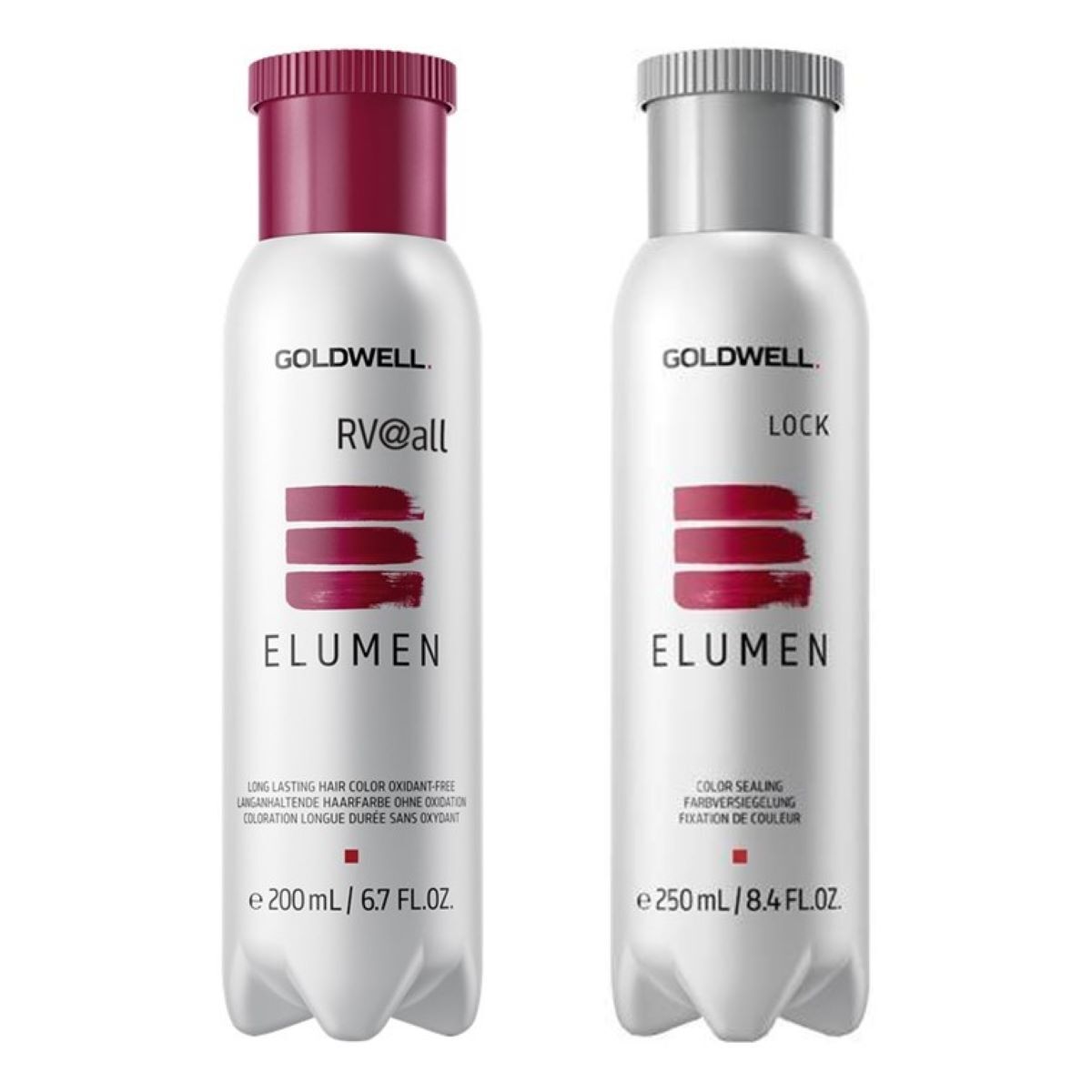 Goldwell Elumen RV@all (rotviolett) & Lock Versieglung Set