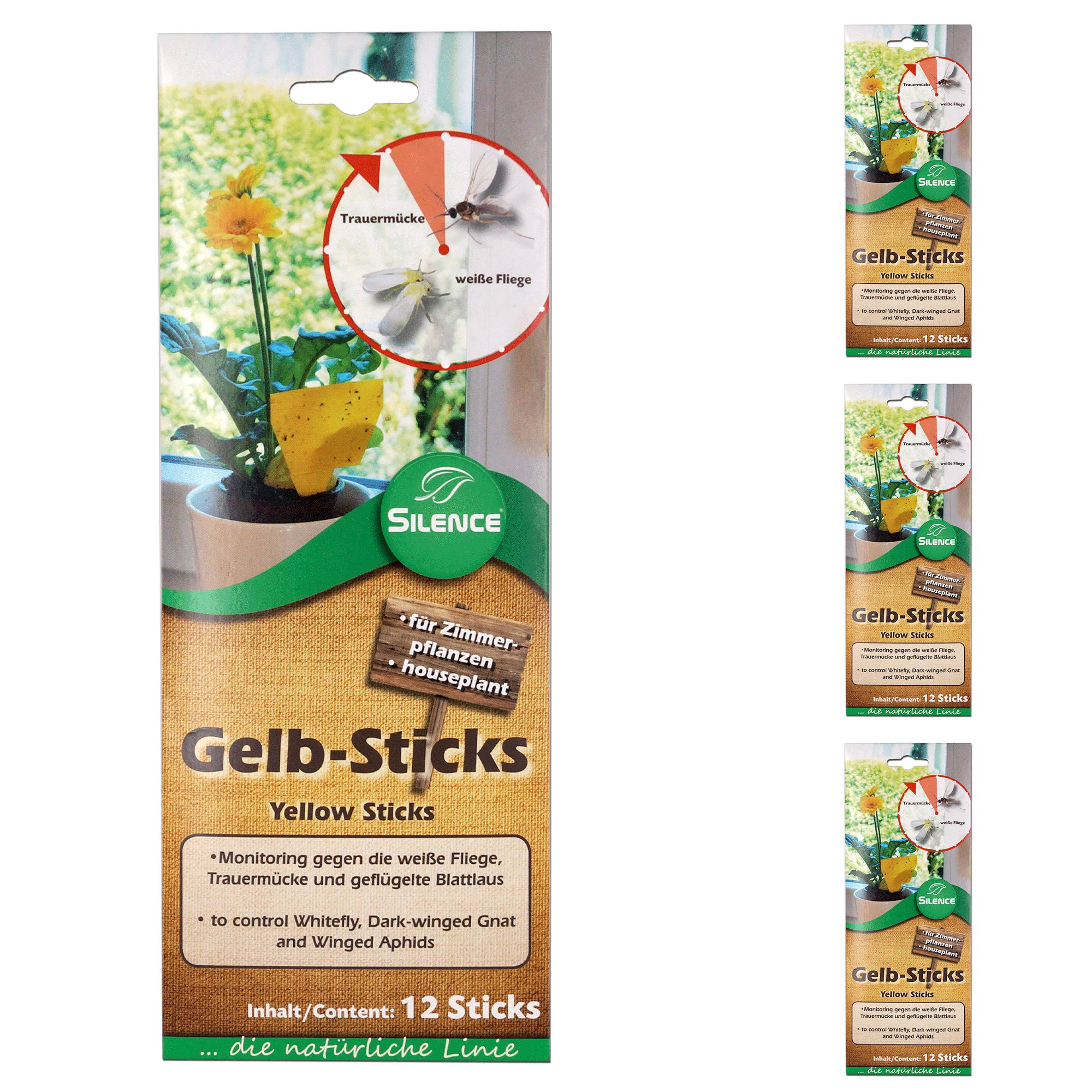 SILBERKRAFT Silence Gelb-Sticks