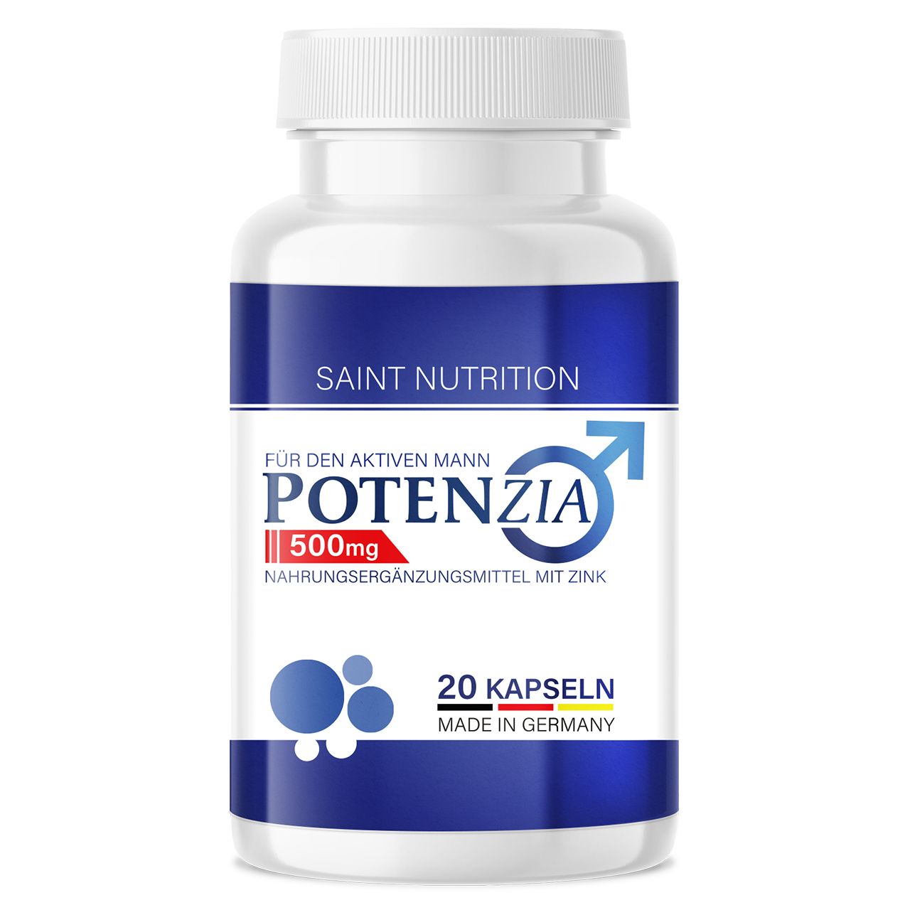 Saint Nutrition® Potenzia Kapseln - Potenz Alternative für den aktiven Mann