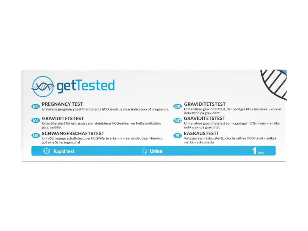 GetTested Schwangerschaftstest | Bestimmung des Schwangerschaftshormons hCG im Urin