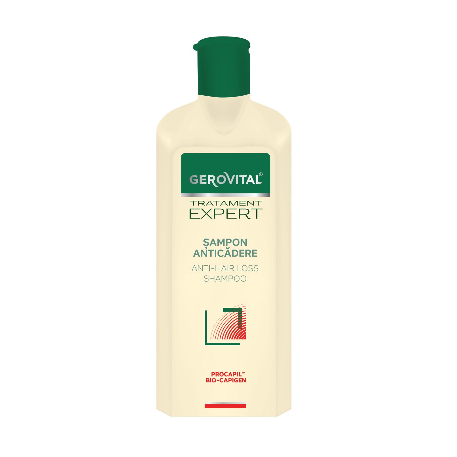 Gerovital Anti-Haarausfall Shampoo mit Procapil & Bio-Capigen – Kräftigung & Wachstum, 400 ml
