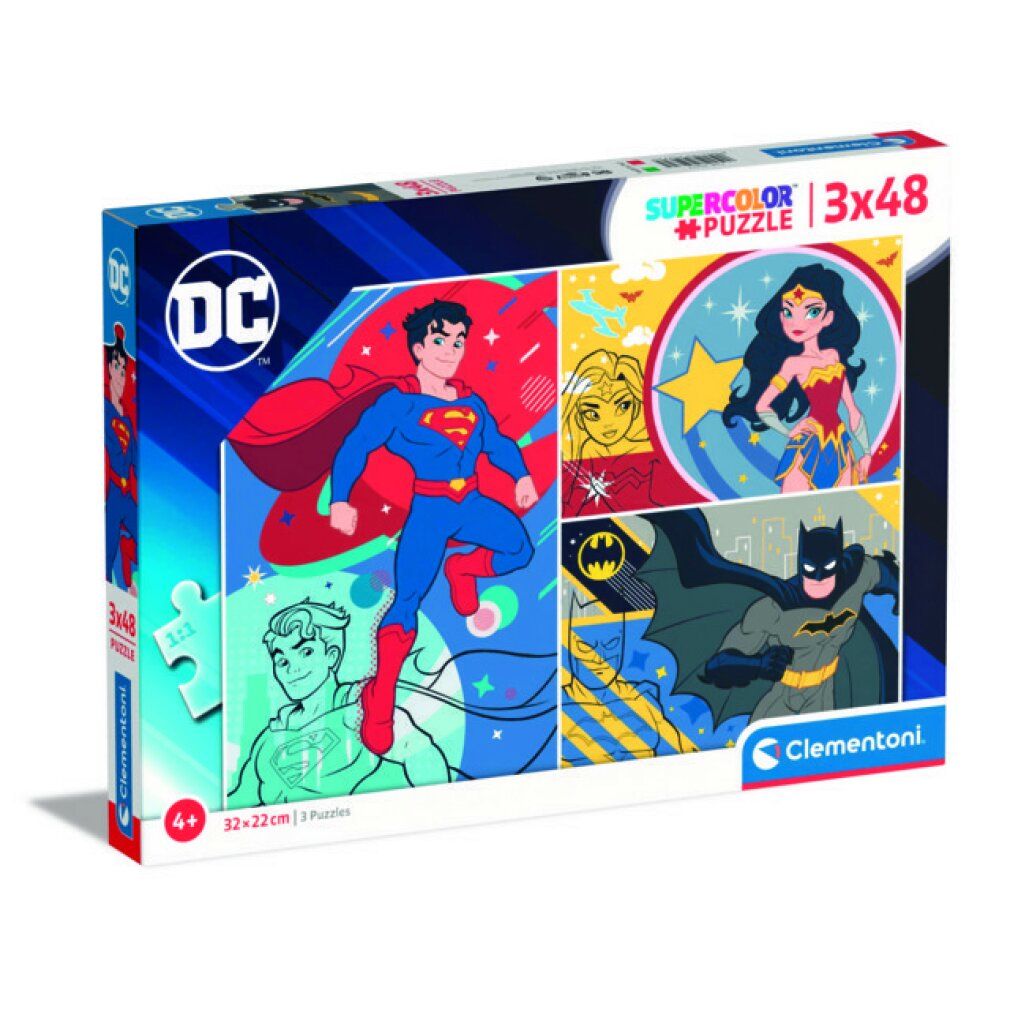 clementoni Puzzle dc Comics 3x48 Teile