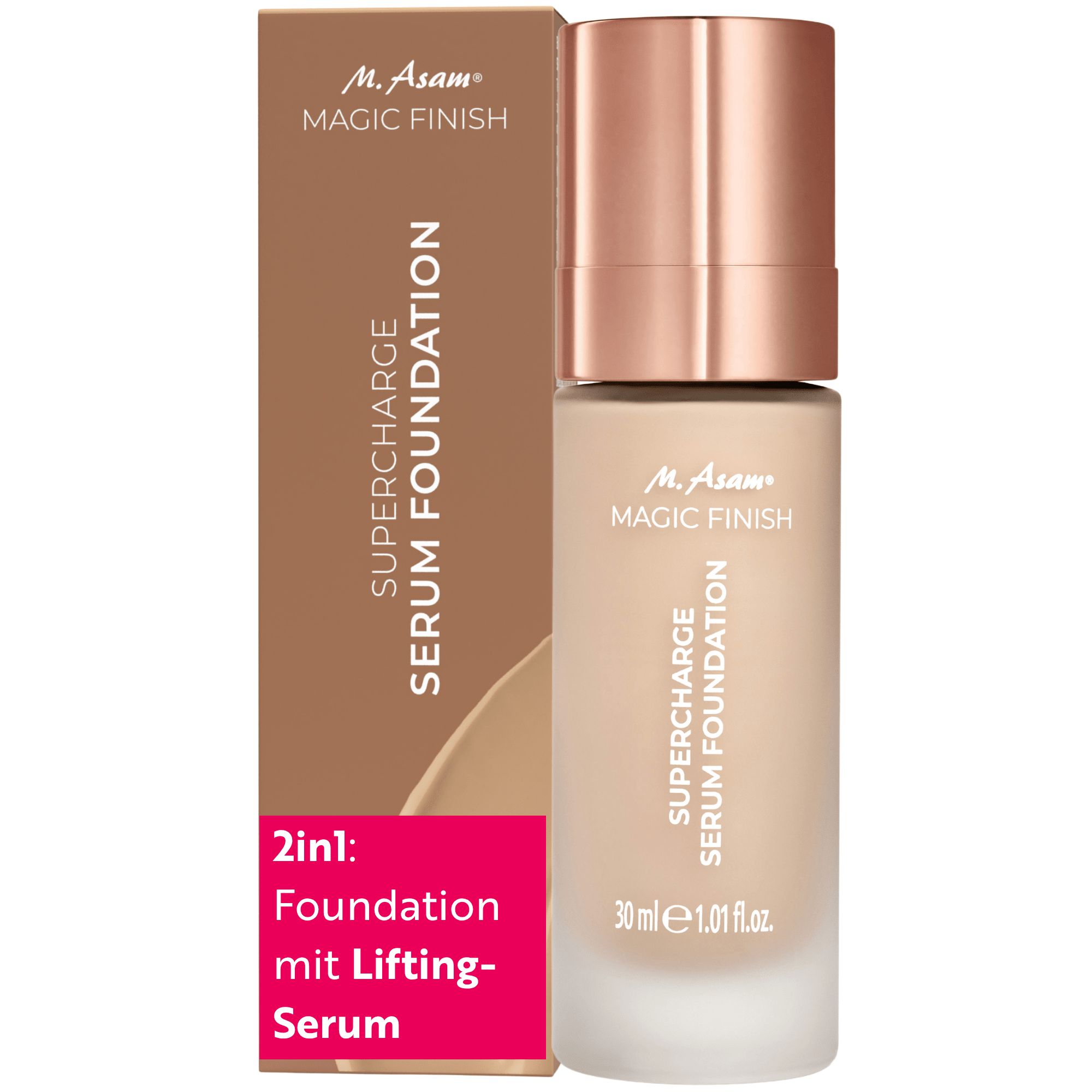 M. Asam Supercharge Serum Foundation Warm Sand