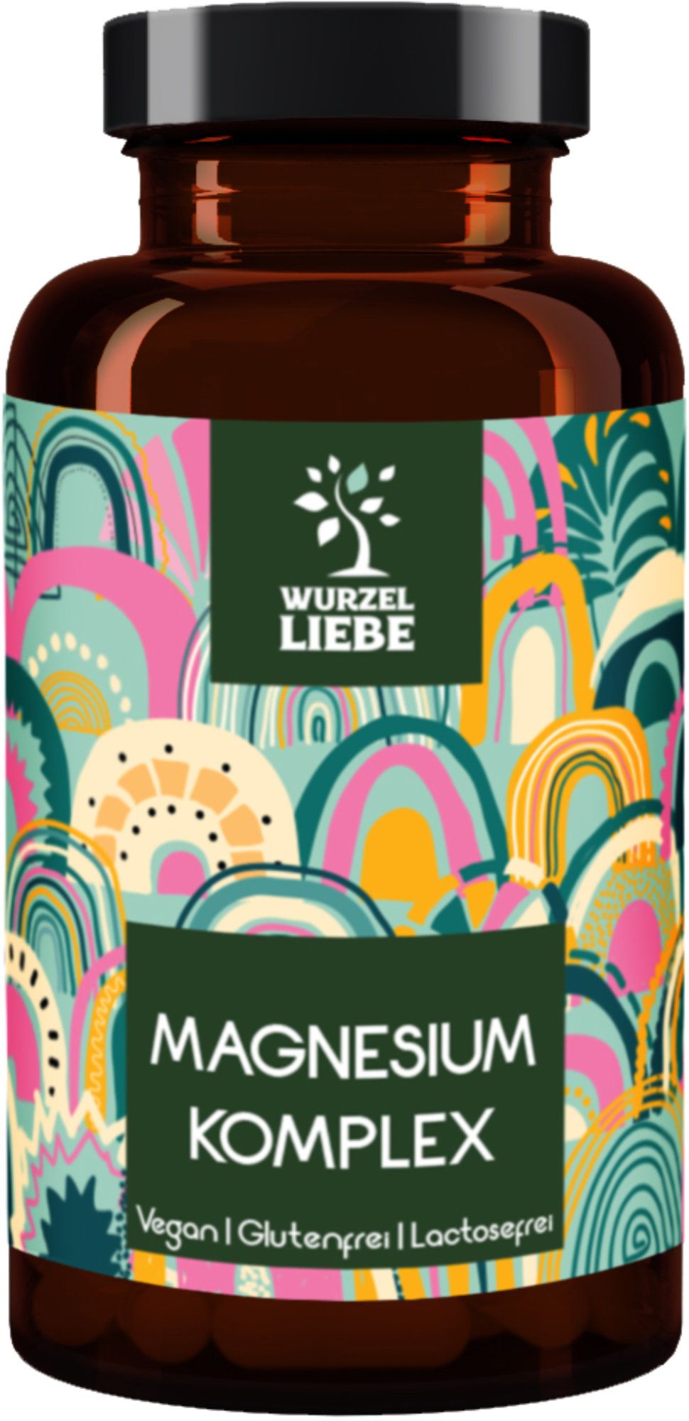 WURZELLIEBE® Magnesium Komplex - 180 Kapseln - 400mg elementares Magnesium/Tagesdosis