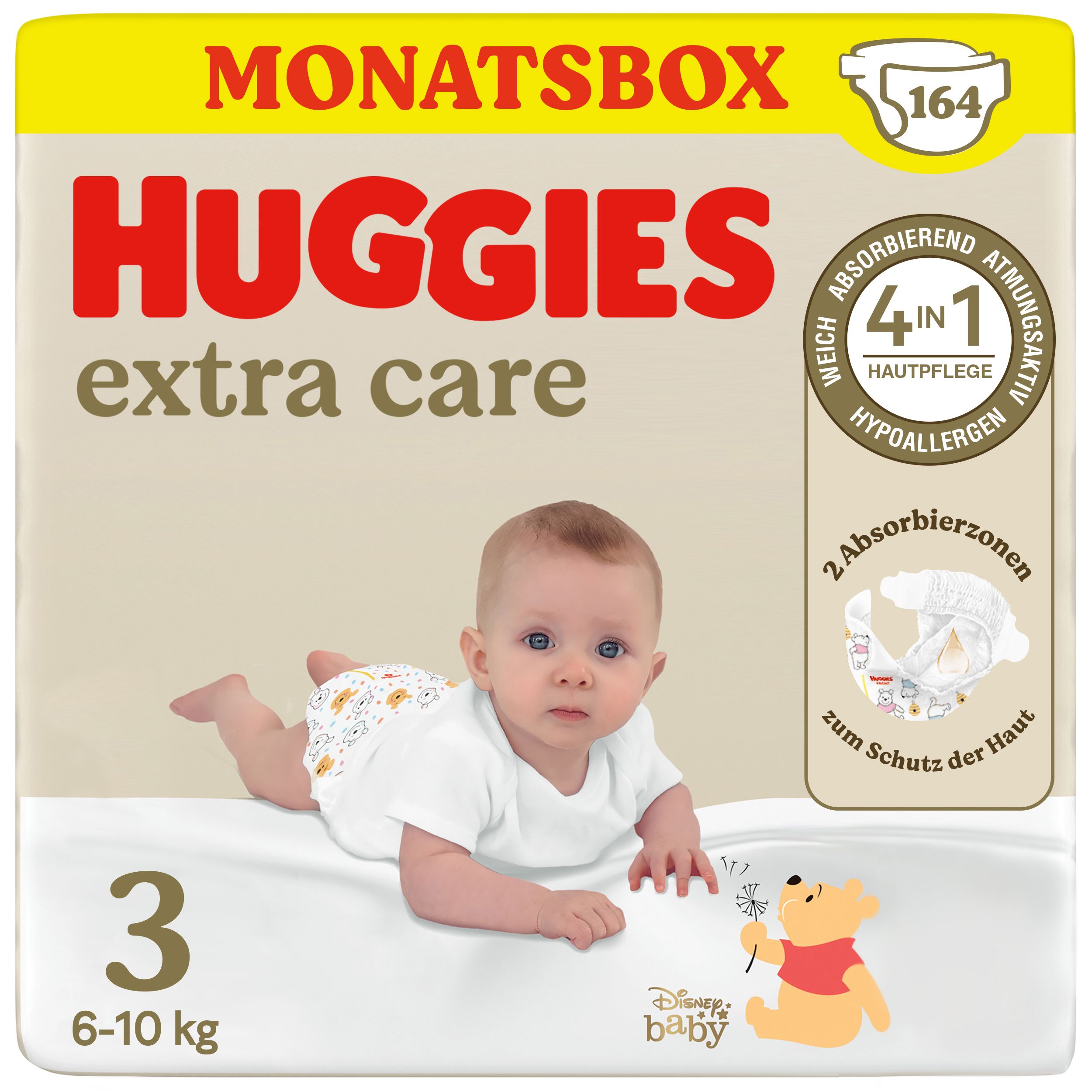 Huggies Babywindeln Extra Care mit Disney-Design Windeln Größe 3