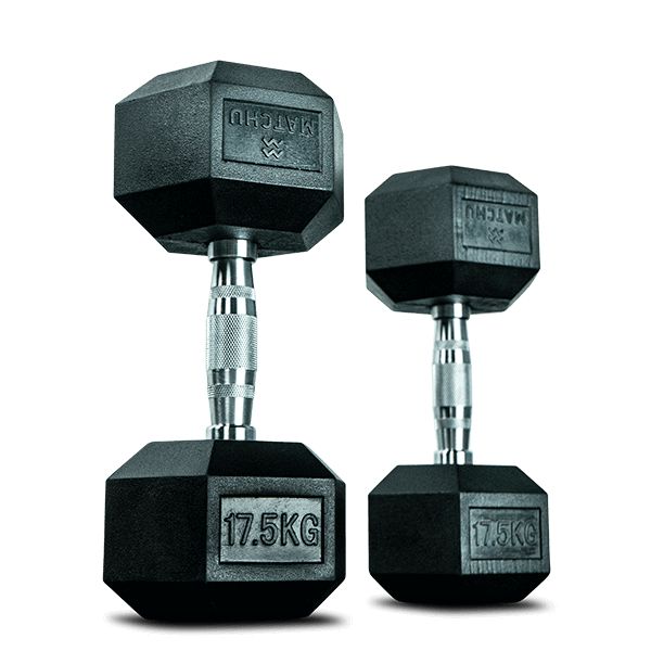 Matchu Sports - Hanteln Hexagon Set 17,5 kg - Dumbbell Set - Kurzhantelset