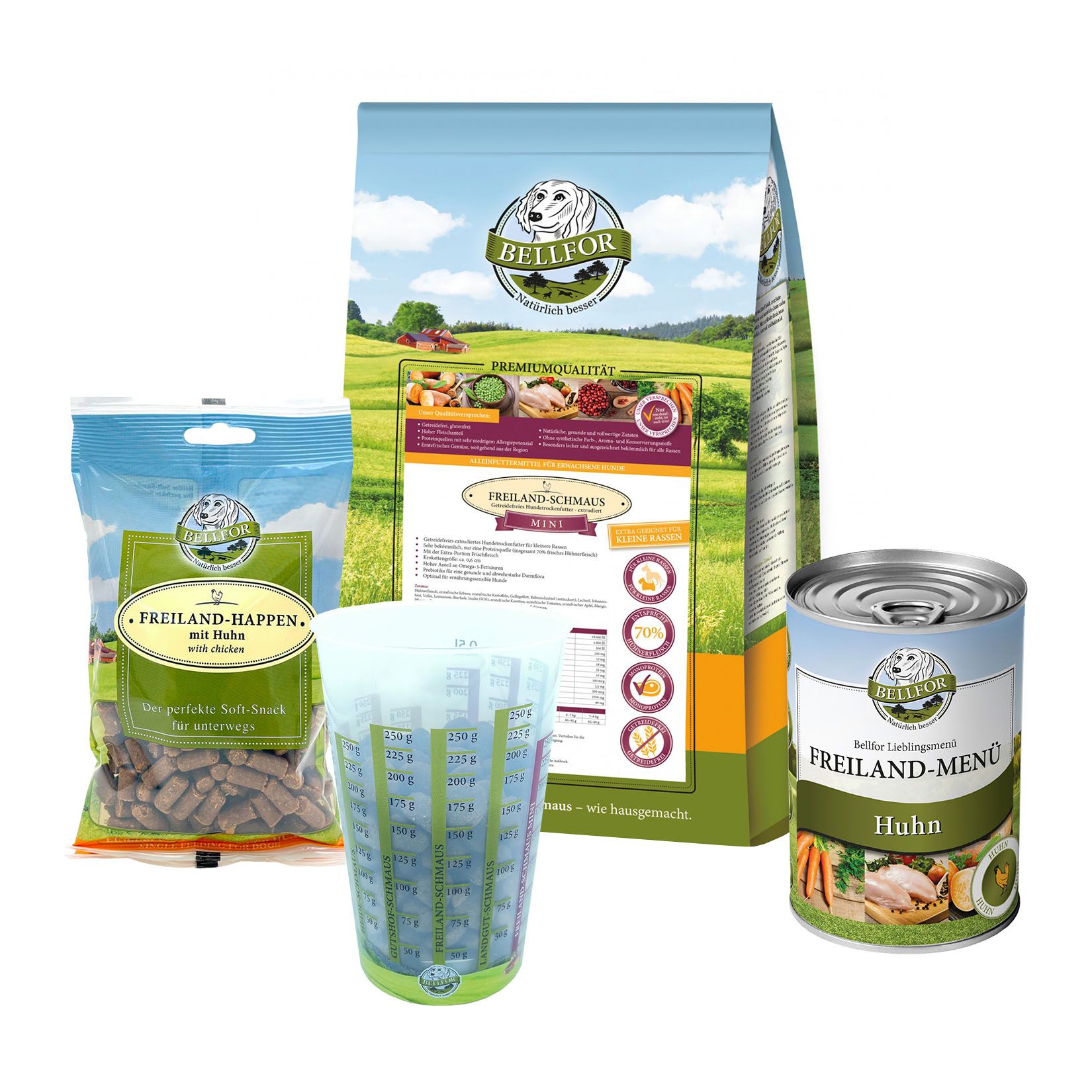 Bellfor Dackel Futter Set für Hunde