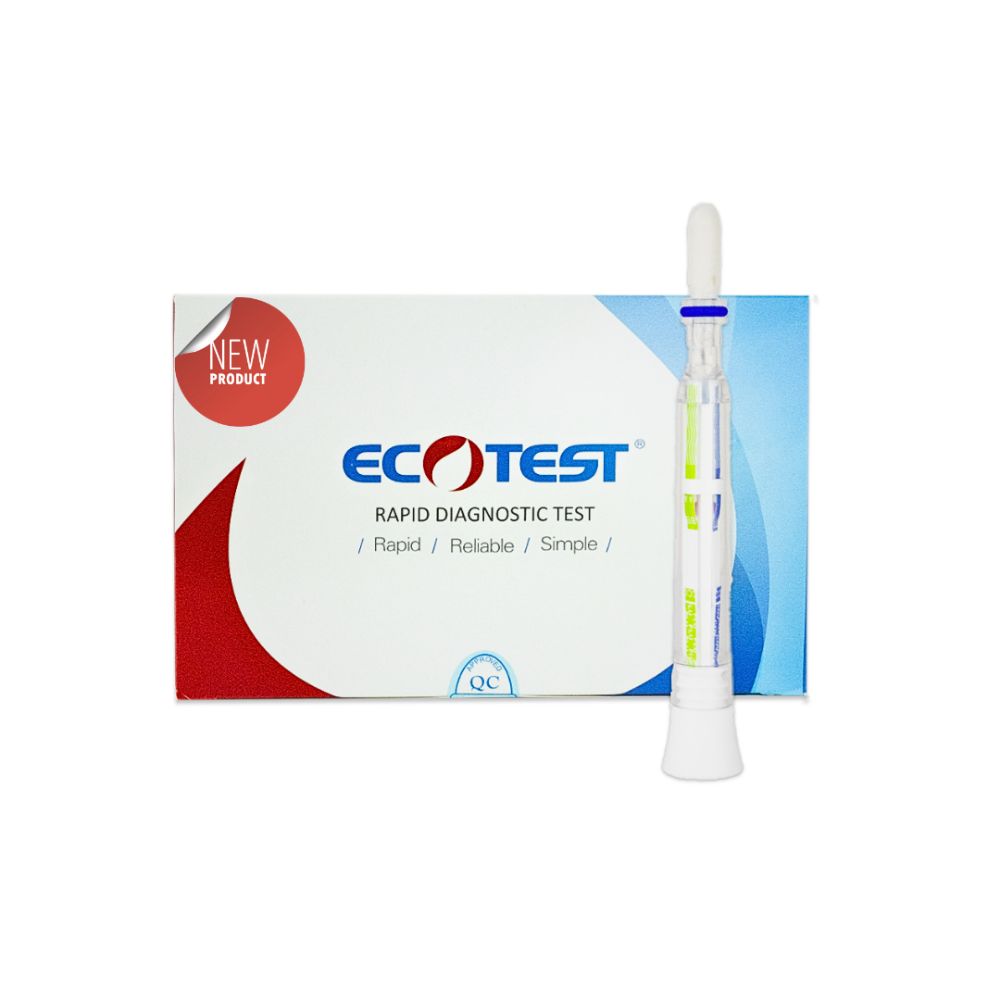 ECOTEST Pen 4in1 Schnelltest – COVID-19, Influenza A+B, RSV + Gratis Nanovio FFP2
