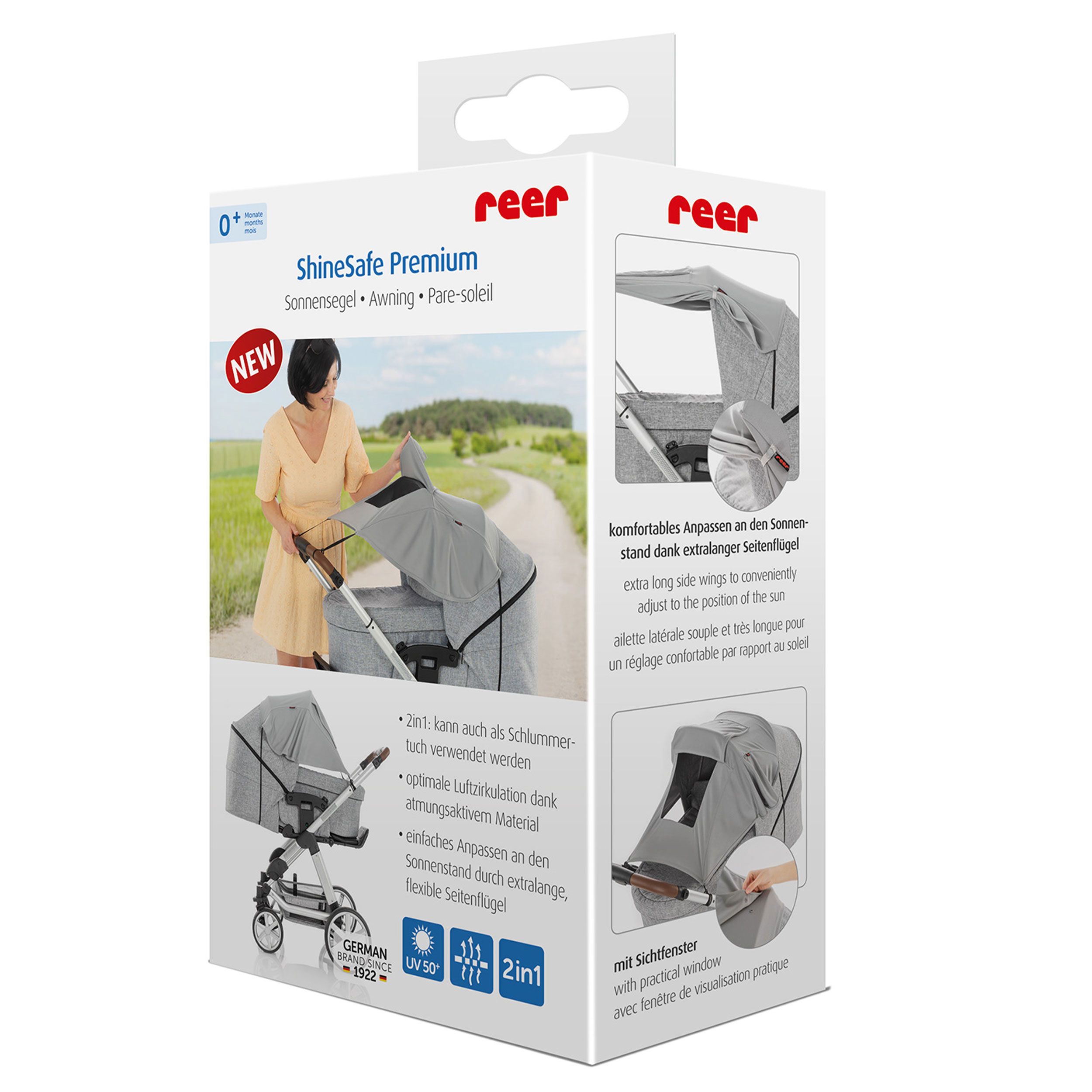 reer ShineSafe Premium Sonnensegel für Kinderwagen
