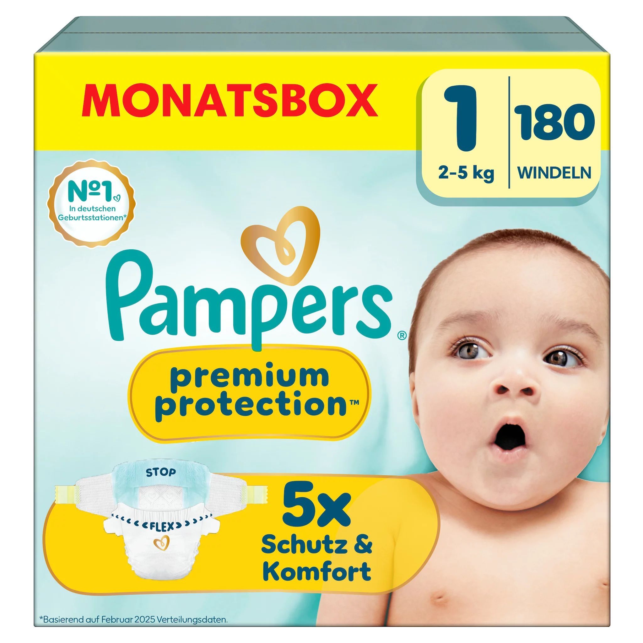Pampers - Windeln 'Premium Protection Gr.1 Newborn 2-5kg'