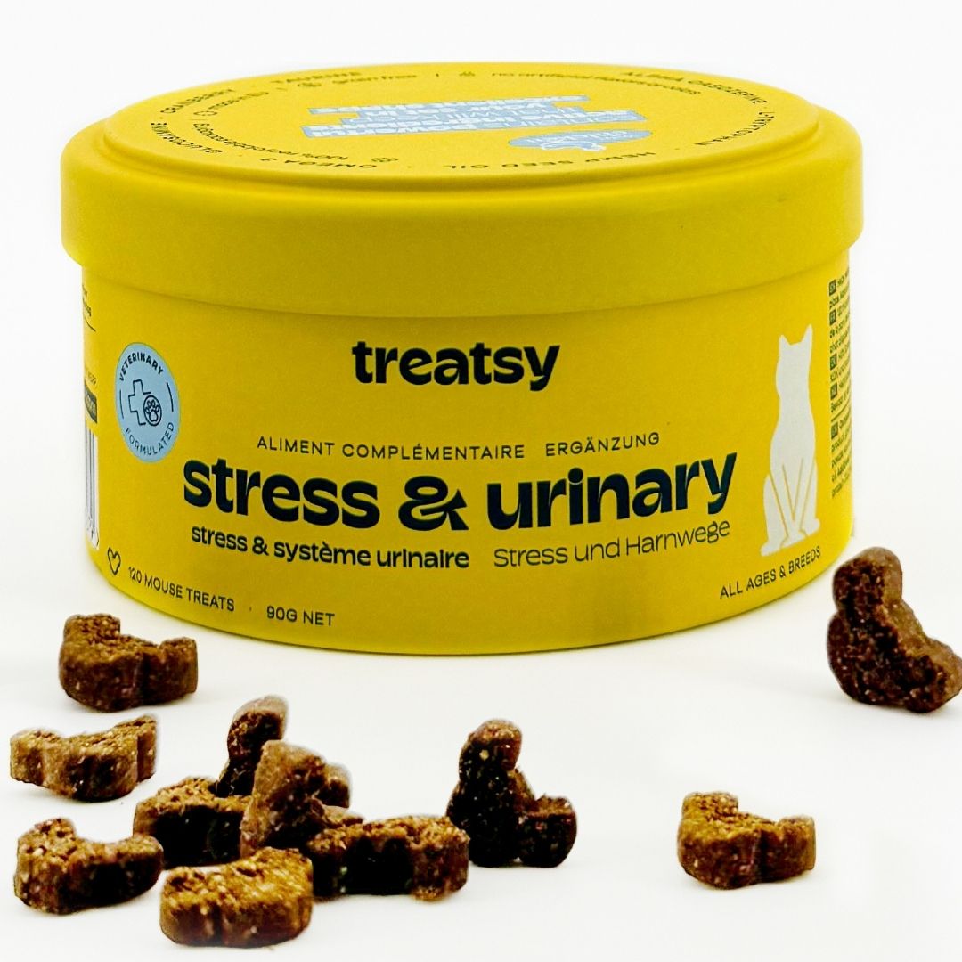 Treatsy Nahrungsergänzungsmittel – Stress & Harnwege für Katzen