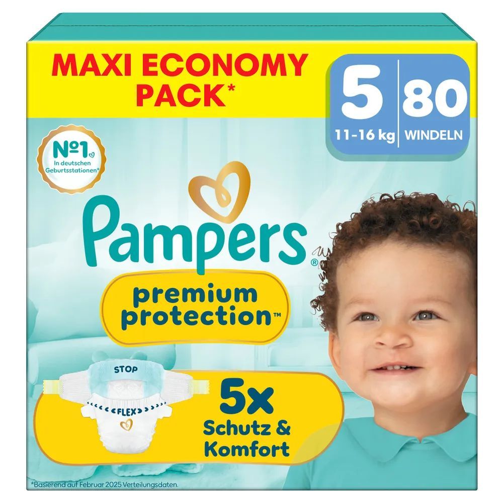 Pampers Premium Protection Gr.5 Junior 11-16kg Maxi  Windeln Eco Pack