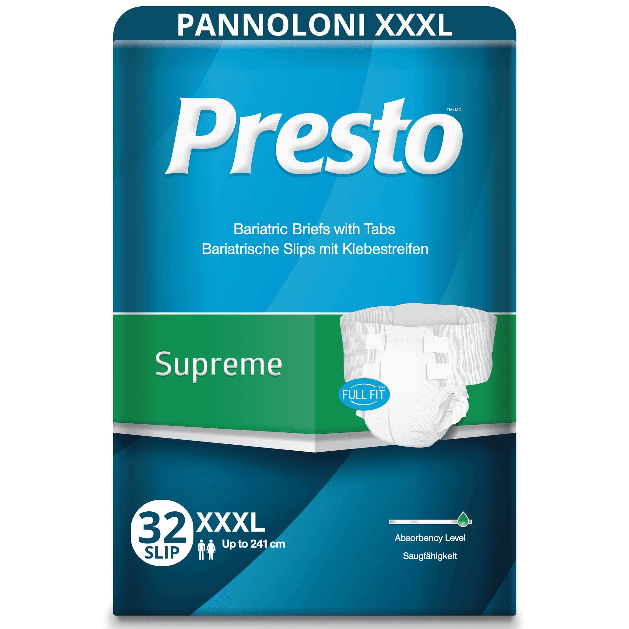 Presto Bariatrische Inkontinenzwindeln XXXL
