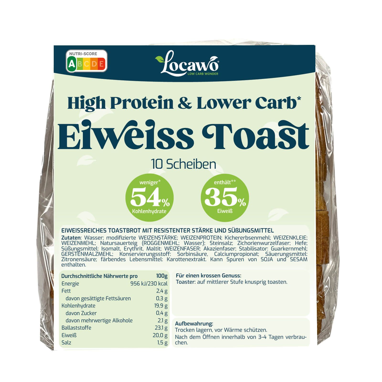 Locawo Low Carb Eiweiss Toast