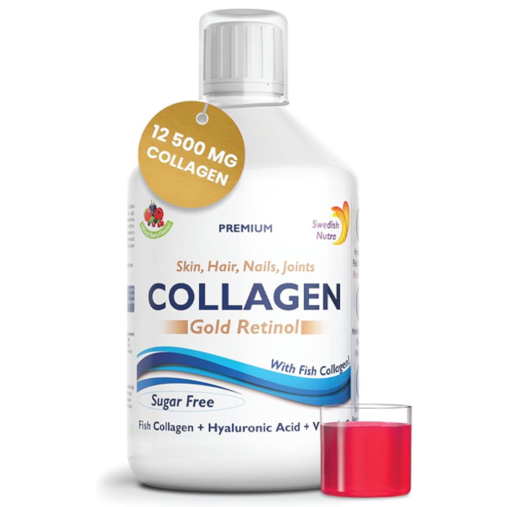 Swedish Nutra® | Collagen Gold Retinol | für Haare, Haut, Nägel & Gelenke