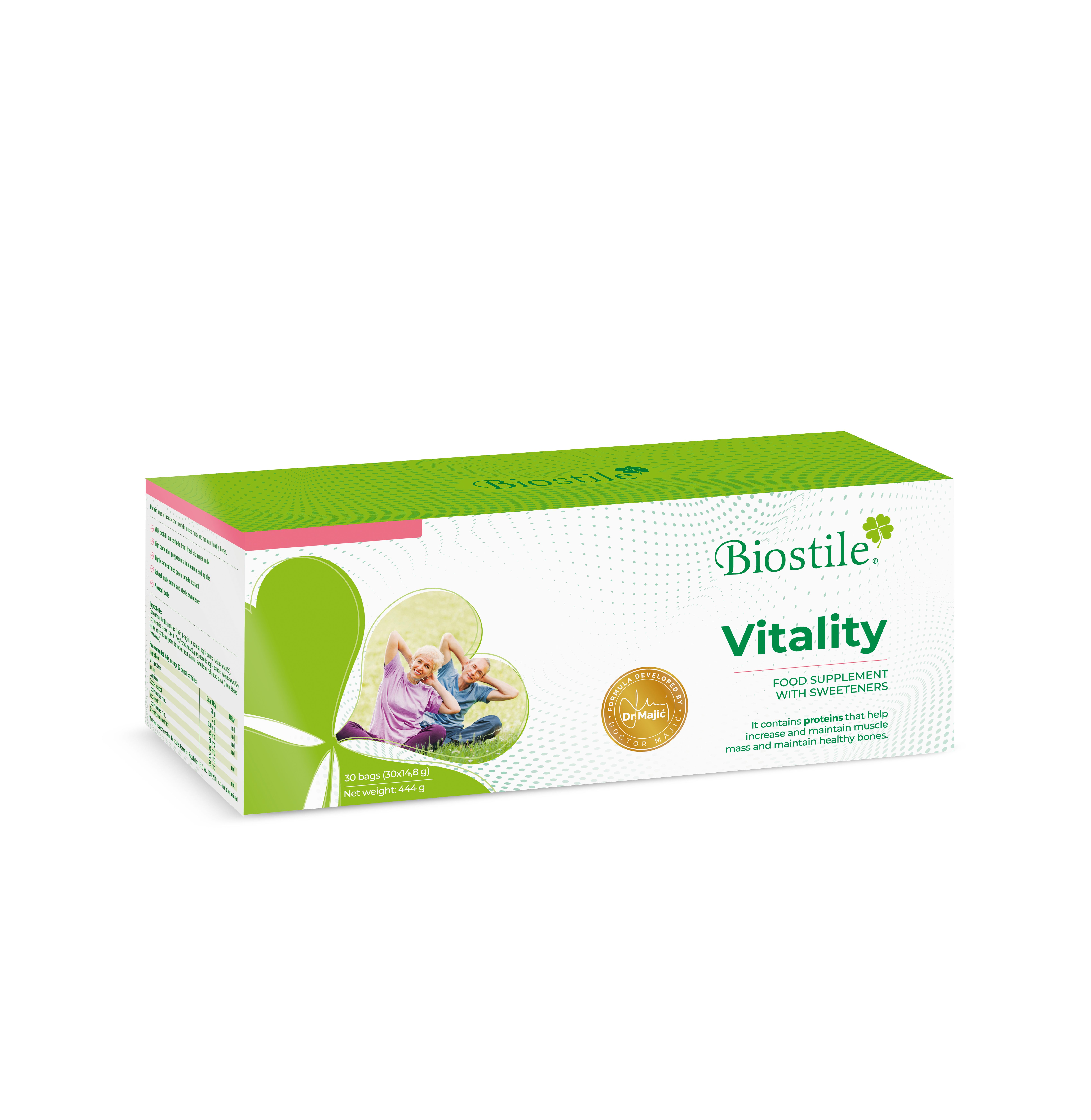 Biostile Vitality – Protein Pulver für Muskeln & Knochenerhalt mit Inulin
